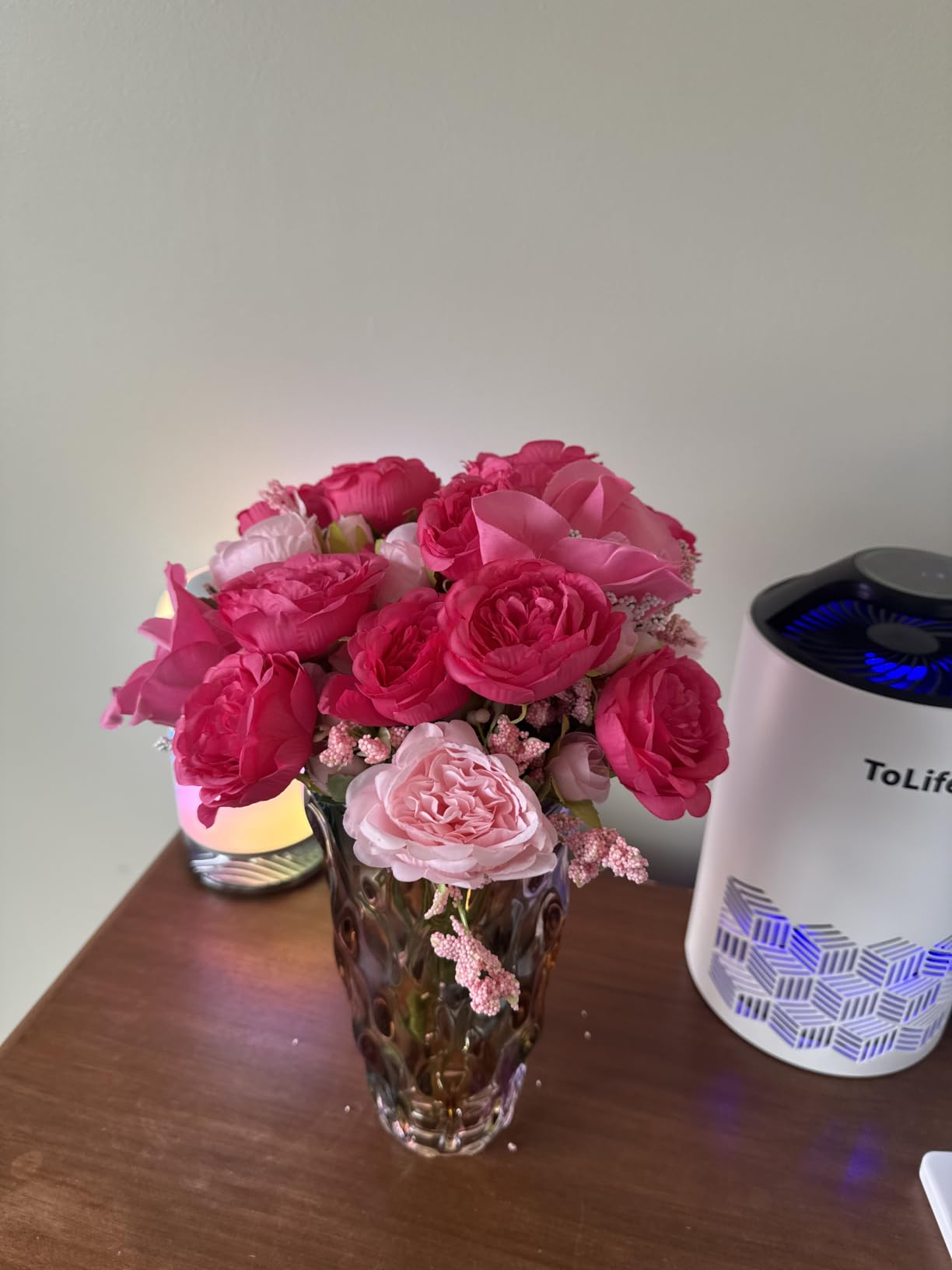 2 Packs Peonies Artificial Flowers, Mixed Pink Artificial Peonies, Silk Peonies Flowers Fake Peonies Artificial Flowers Peonies Bouquet for Centerpiece Table Wedding Party Home Decor customer photo 1