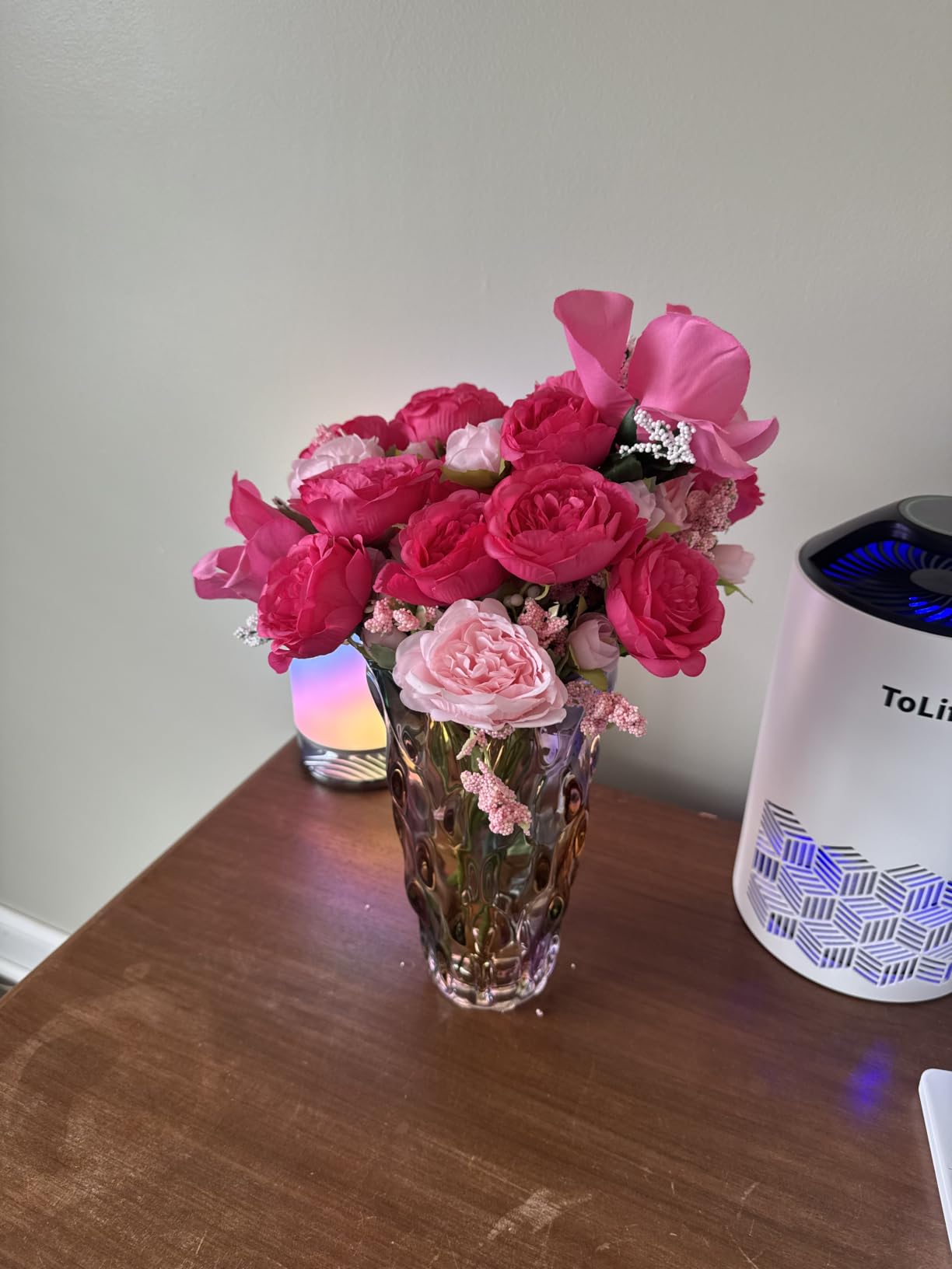 2 Packs Peonies Artificial Flowers, Mixed Pink Artificial Peonies, Silk Peonies Flowers Fake Peonies Artificial Flowers Peonies Bouquet for Centerpiece Table Wedding Party Home Decor customer photo 2