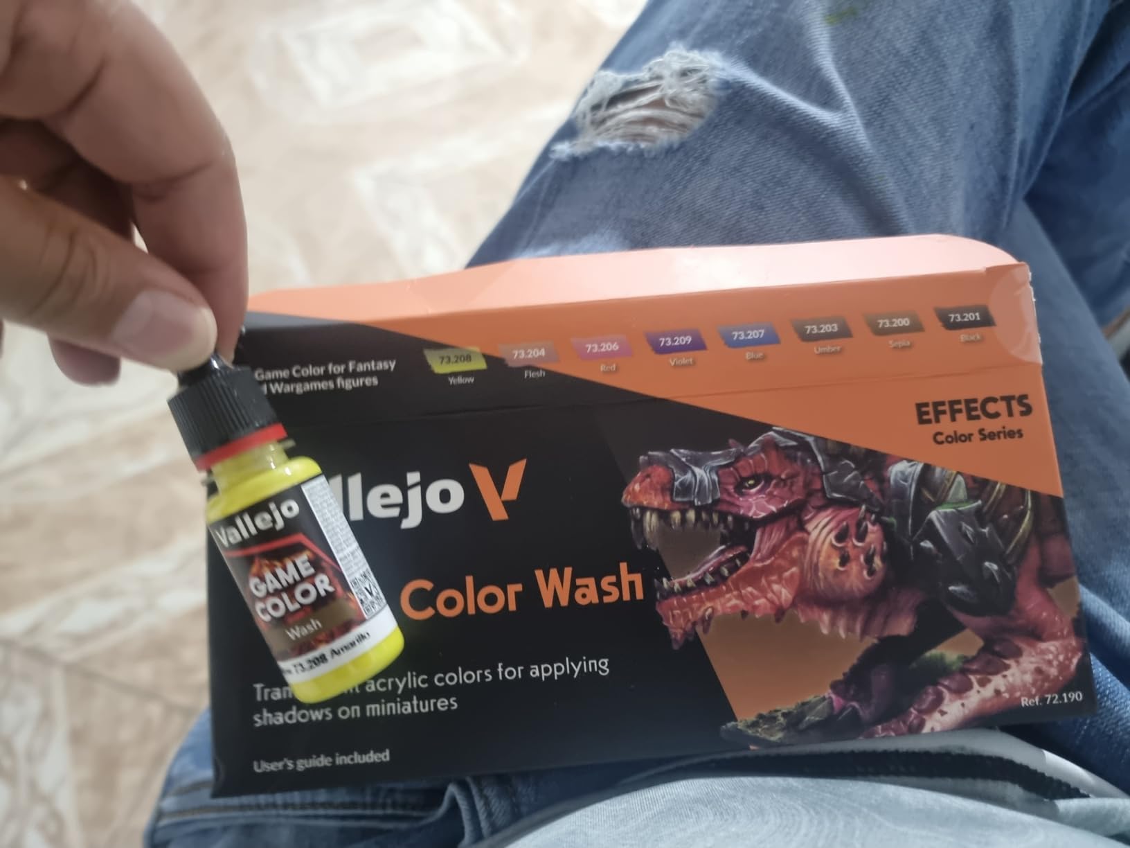 Vallejo - Game Color Wash | Effects Color Series | Rich Pigment Formula | Matte Finish Washes | Ideal for Shading, Weathering & Recess Detail Work | 8 Bottles x 18 ml (0.6 fl.oz.) customer photo 1
