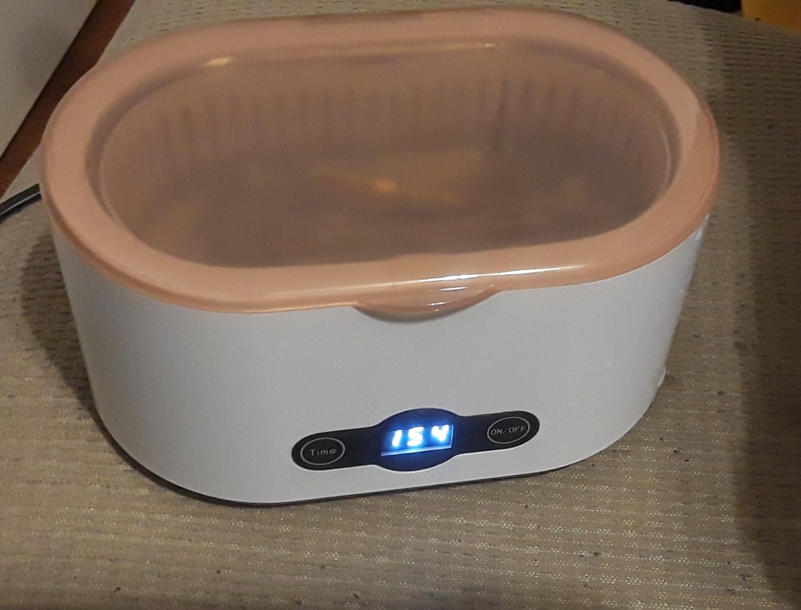 20OZ Ultrasonic Glasses Cleaner 45KHz Deep Cleaning with 5 Timer Modes Ultrasonic Retainer Cleaner for Jewelry Eyeglasses Watches Dental Appliances Use 600ML Jewelry Cleaner Ultrasonic Machine customer photo 2