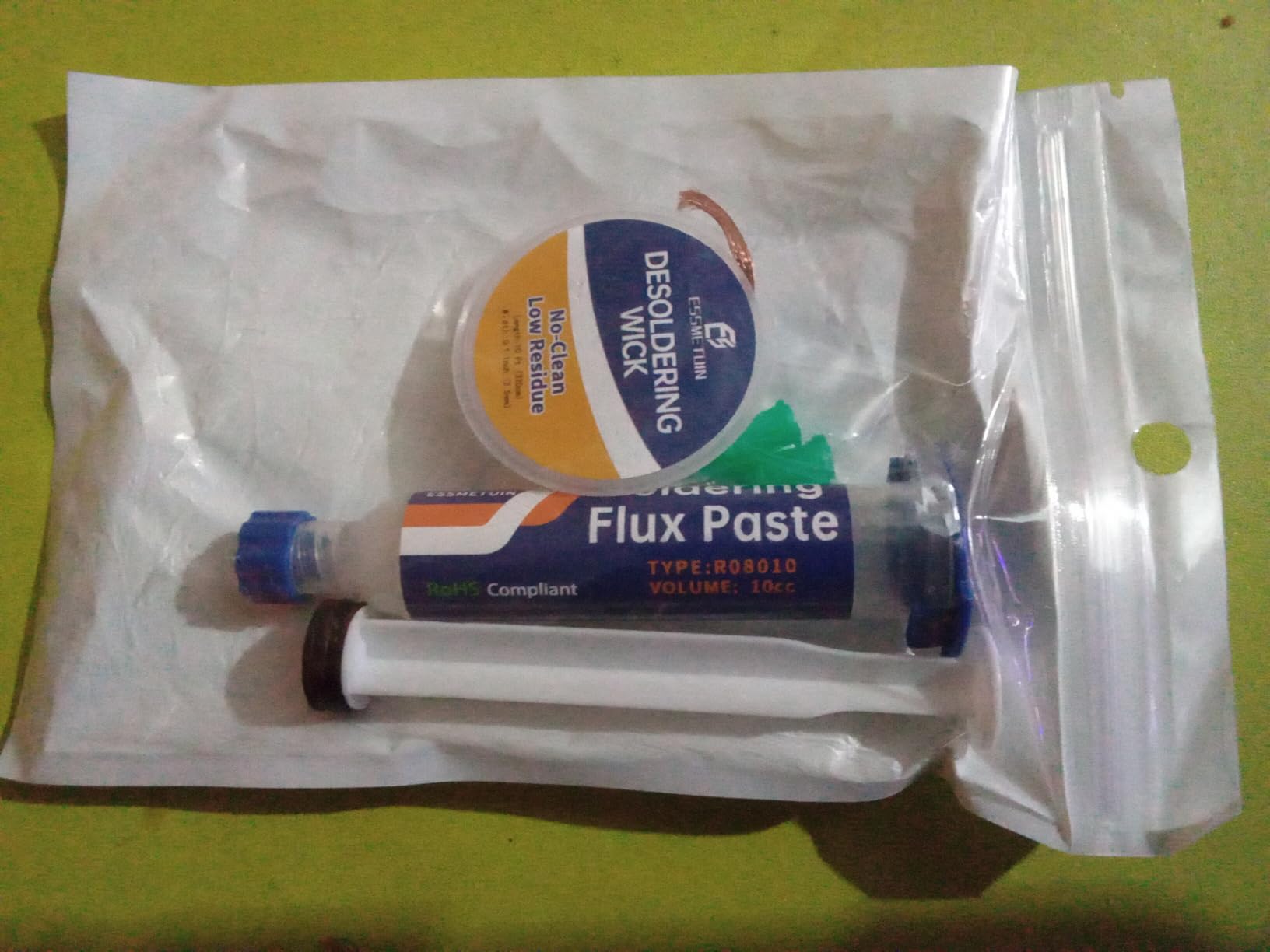 Solder Wick and Soldering flux for Electronics Repair, No Clean Flux, Solder Removal Kit customer photo 1