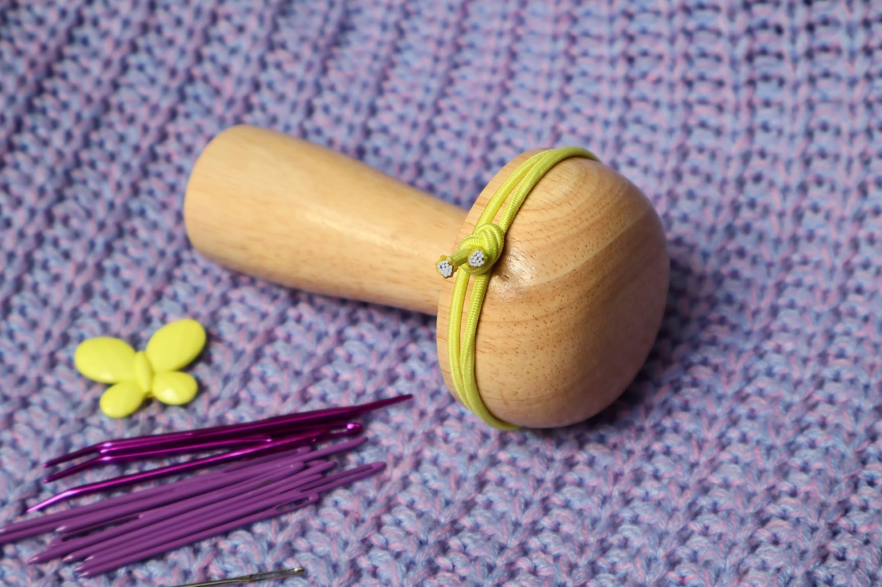 Mnuizu Darning Mushroom, Wooden Darning Egg 15Pcs Mending Sewing Tools Kit | Wood Darning Egg Sewing Tool Repair for Darning Socks, Hats, Pants, Sweaters Repair Stitching and Crafting Projects customer photo 2