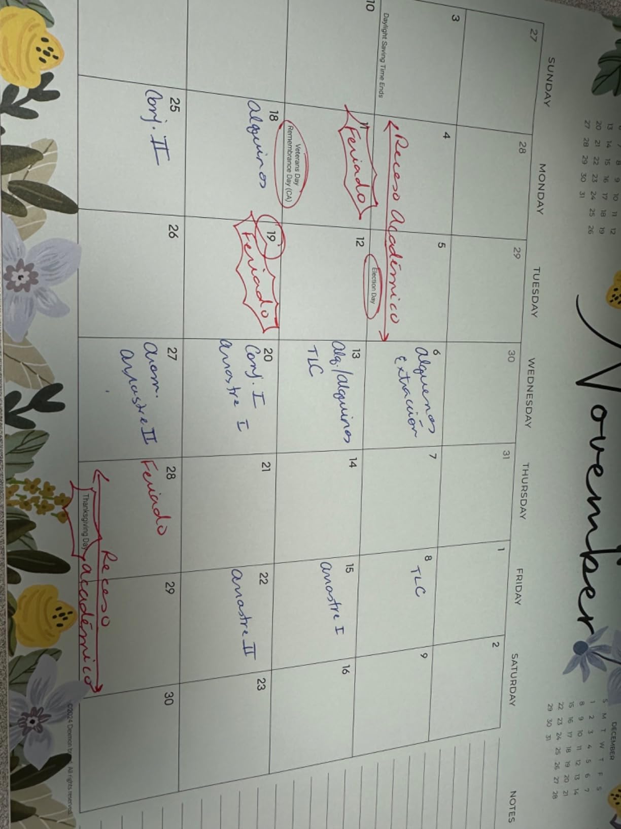 Desk Calendar 2026, Dexmon Desk Pad Calendar 15 x 12 Inch 18 Months Runs From January 2026 to June 2027, Floral Design Calendar 2026 for Home School and Office customer photo 1