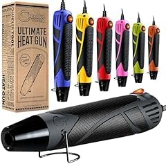 Heat Gun for Crafting, Mini Dual Temp Hot Air Gun Tool for Epoxy Resin, Shrink Wrapping, Vinyl Wrap, Embossing, Electronics, Candle Making, Sublimation, Phone Repair & DIY (Grey/Black) customer photo 2