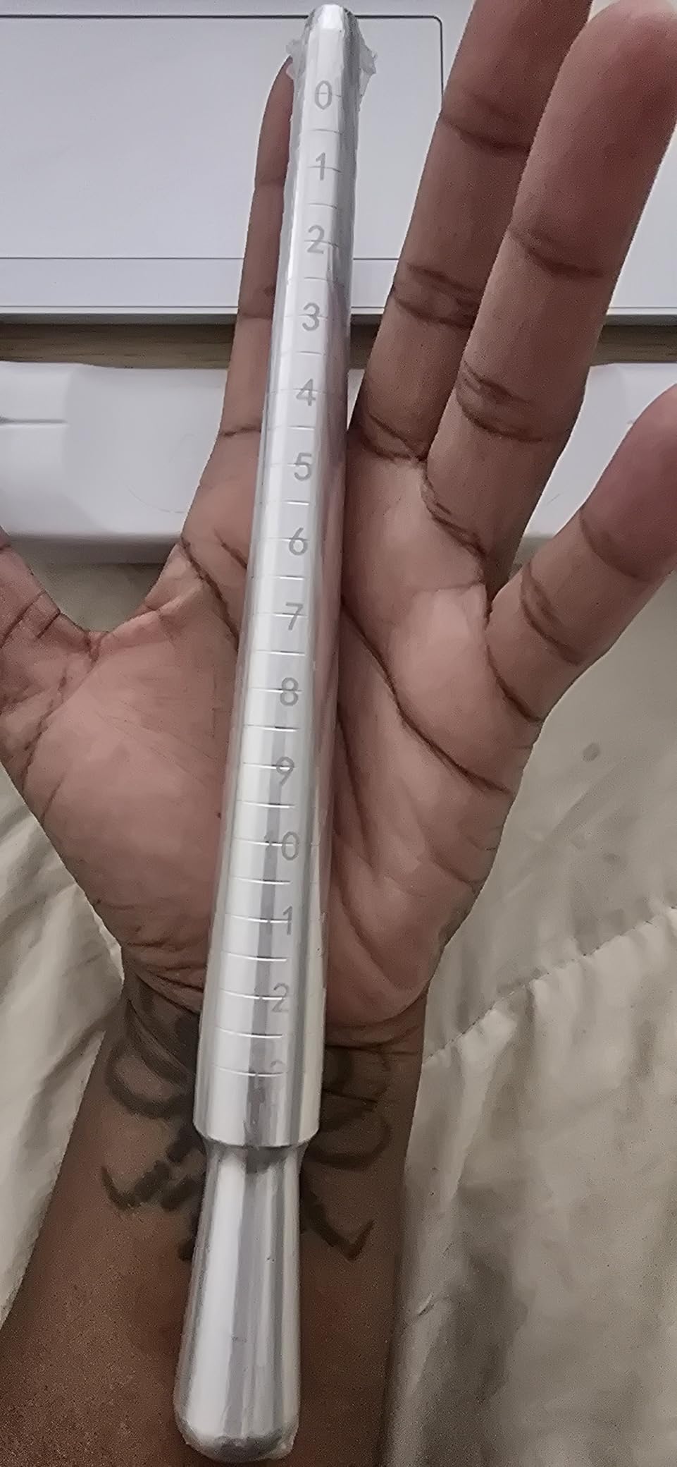 Meowoo Ring Sizer Measuring Tool Set, Metal Ring Guage for Ring Measurer, Integrated Conical Solid Ring Mandrel Sizer Tools for Ring Repair and Measurement, Jewelry Sizing Measuring, Pro 2 pcs customer photo 2