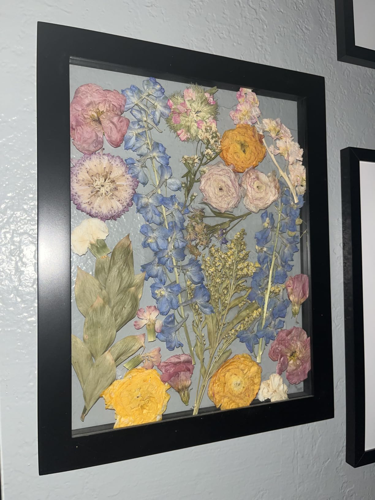 Golden State Art 11x14 Floating Picture Frame Solid Wood Brown(1 Pack) | Pressed Flower Frame, Tempered Glass Front Plexiglass Back,display Photo 5x7 to 11x14,wall mounting,dual hanging orientation customer photo 1