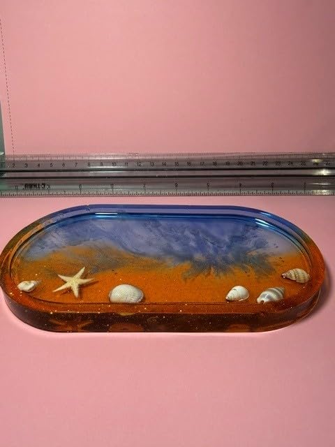 5 Pcs Oval Tray Resin Molds Set - 12'', 10'', 9'', 7'', 5.7'' Oval Tray Molds for Epoxy Resin, Jewelry Holder, Concrete, Gypsum customer photo 1