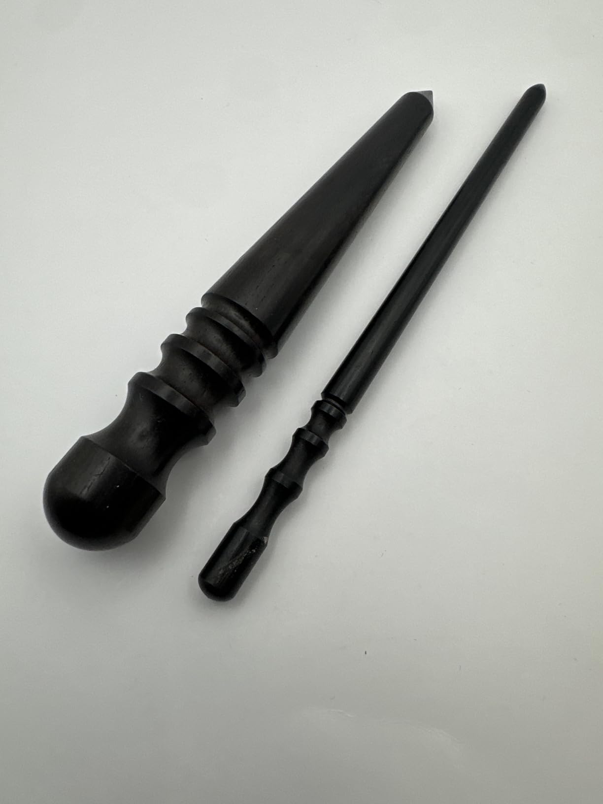 Wonvoc Leather Edge Burnish Kit 2 Pcs Ebony Wood Leather Burnisher Tool customer photo 1