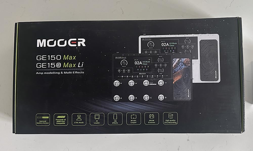 MOOER GE150 Pro Guitar Multi Effects Processor, 200 Presets & 170 Effects, NAM & MNRS Support, 55 Amp Models, 26 Cab Sims, 20 IR Slots, USB OTG Recording, 4-Footswitch, Looper & Expression Pedal customer photo 2