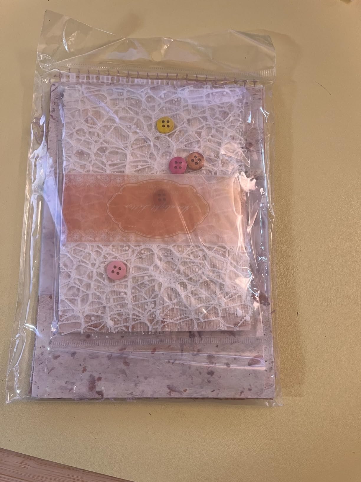 Textured Scrapbook Paper Mesh Fabric - Junk Journal Supplies Assorted Set 51 Sheets customer photo 2