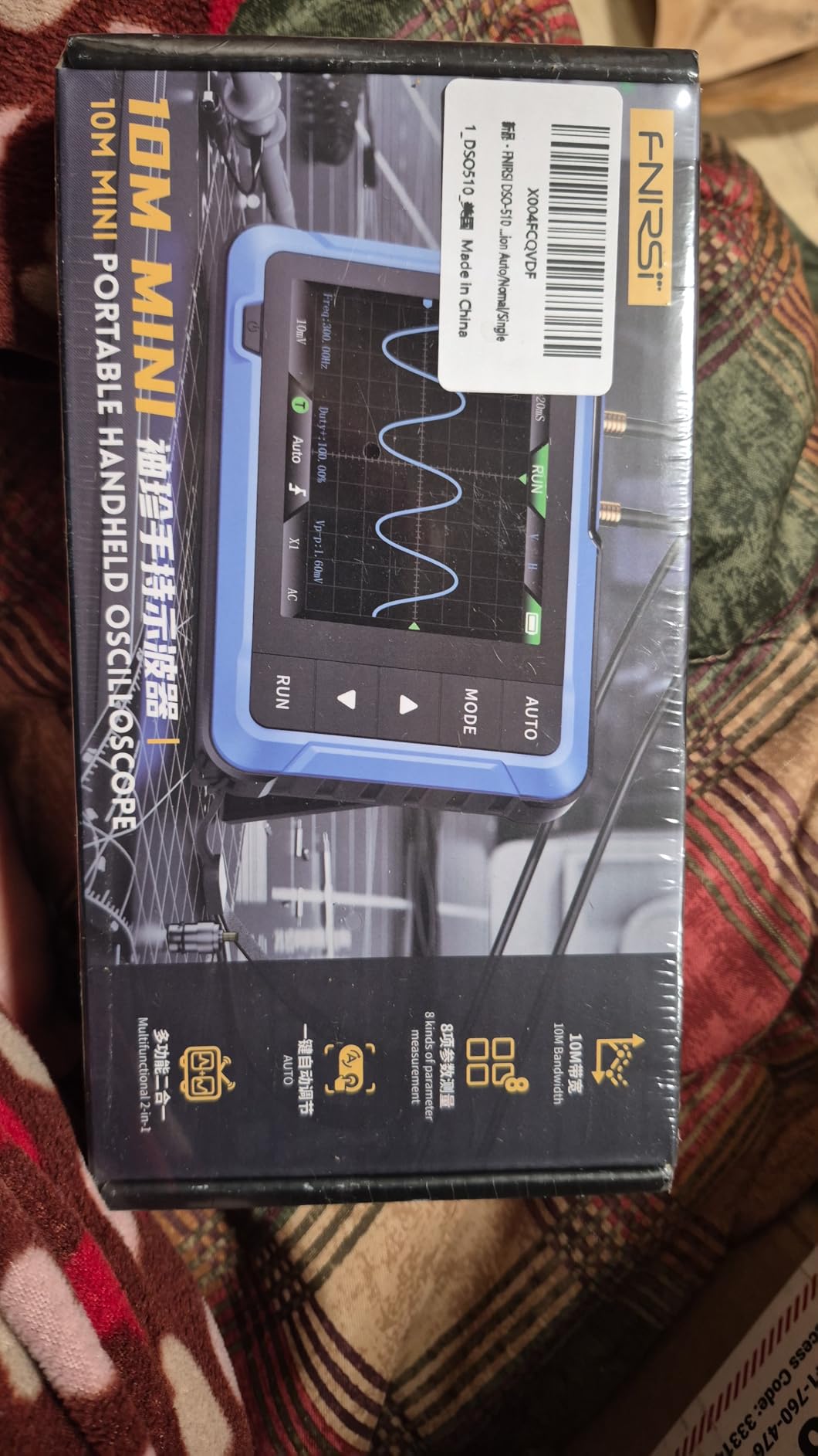 FNIRSI DSO-510 2-in-1 10MHz Handheld Oscilloscope DDS Signal Generator | 48MS/s Sampling Rate Automotive Oscilloscope with 2.8'' TFT, One-Click Auto, Auto/Normal/Single Trigger for DIY Electronics customer photo 2