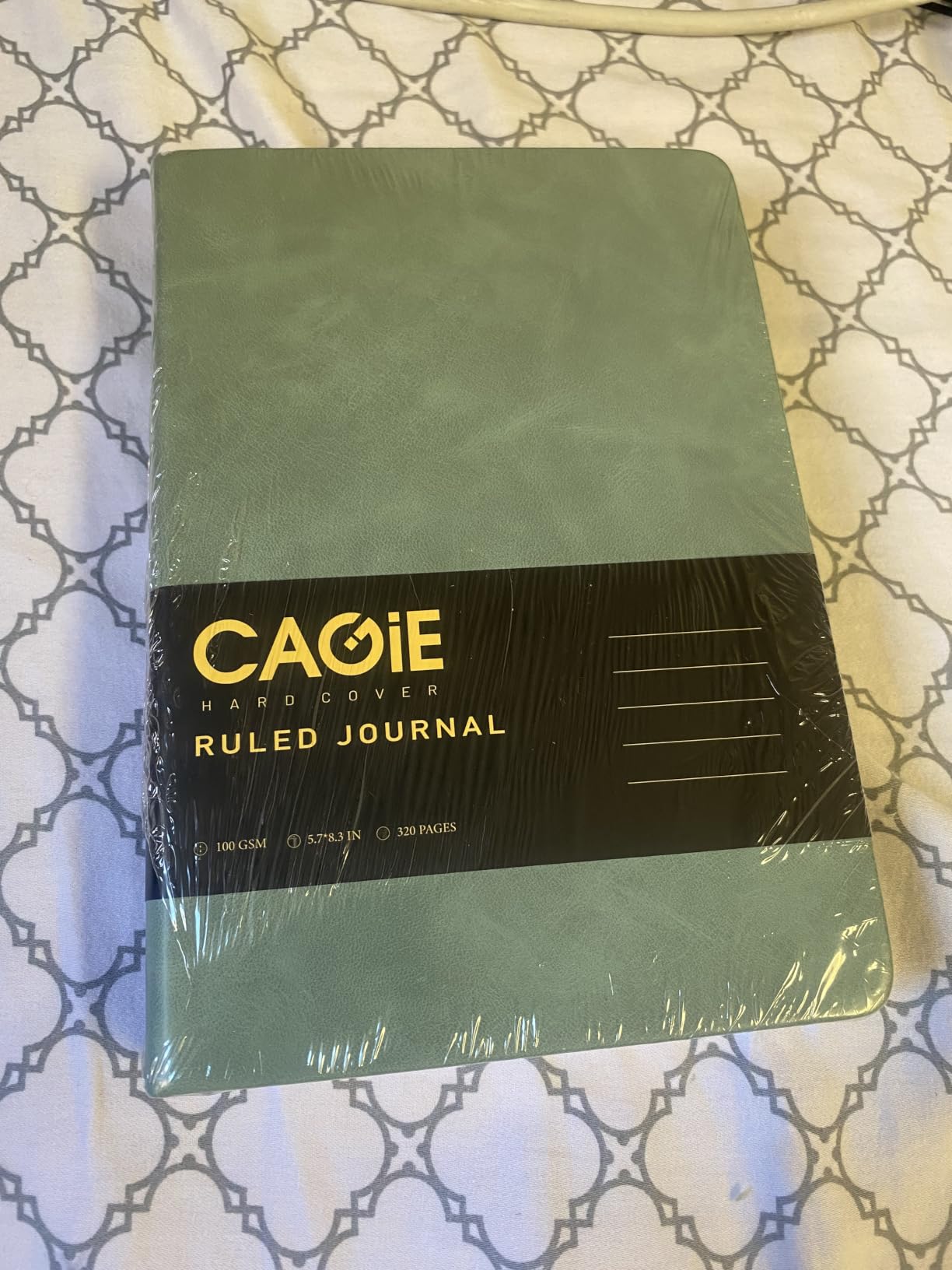 CAGIE Lined Journal Notebook for Men Women 320 Pages Leather Journals for Writing A5 Thick Hardcover Journaling Notebooks for Work Note Taking Diary, 5.7x8.3 In, Dark Brown customer photo 2