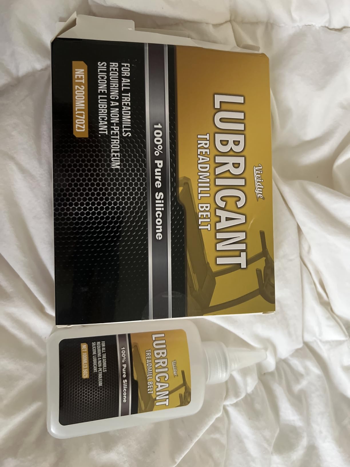 100% Pure Silicone Treadmill Lube - 7oz/200ml Treadmill Lubricant for Belt - Premium Silicone Oil with Application Tubes - Suitable for Most Treadmill Lubrication - Non-Toxic and Odorless customer photo 2