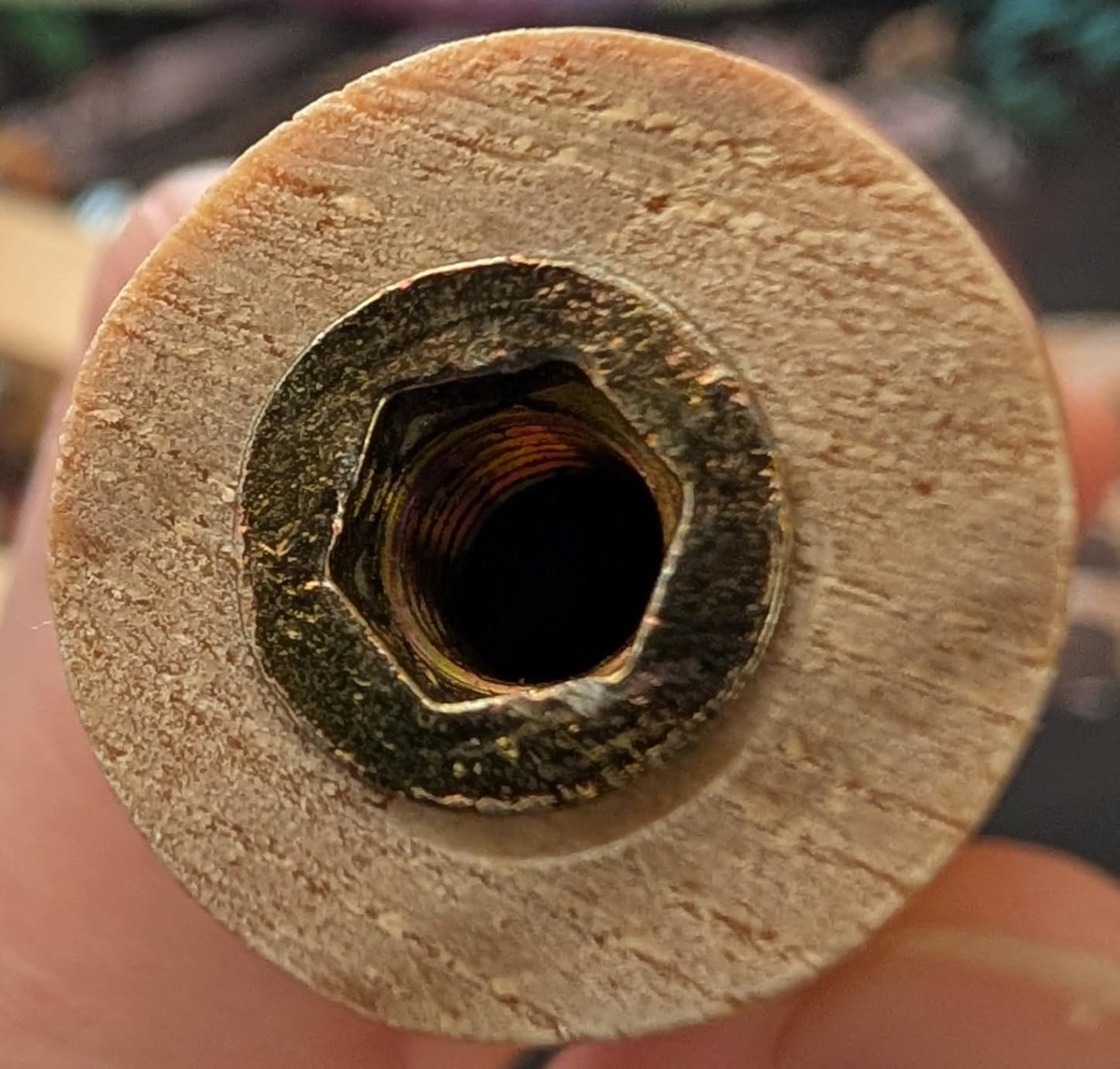 BENECREAT Niddy Noddy, Burlywood Wooden Spinning Tool for Yarn Spinning, Handspun Yarn, Ply, Creating Skein, 7.87x6.3x0.8 Inch customer photo 1