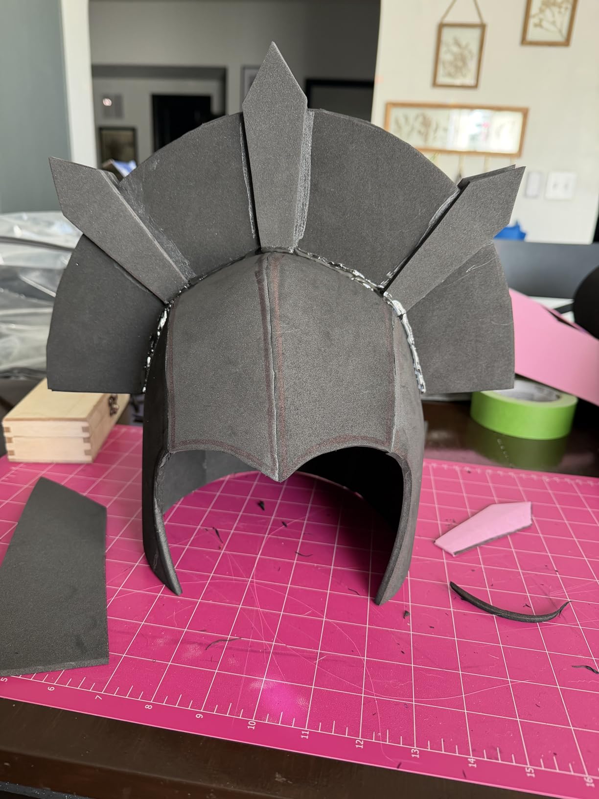 5mm EVA Foam 2 Pcs, 16 x 59 in Cosplay Foam Sheet (6.5sqft), Black Eva Foam Ultra High Density 90 kg/m³, Large Foam Cosplay DIY Supply for Crafts, Cosplay Modeling, Halloween Costume Armor customer photo 1