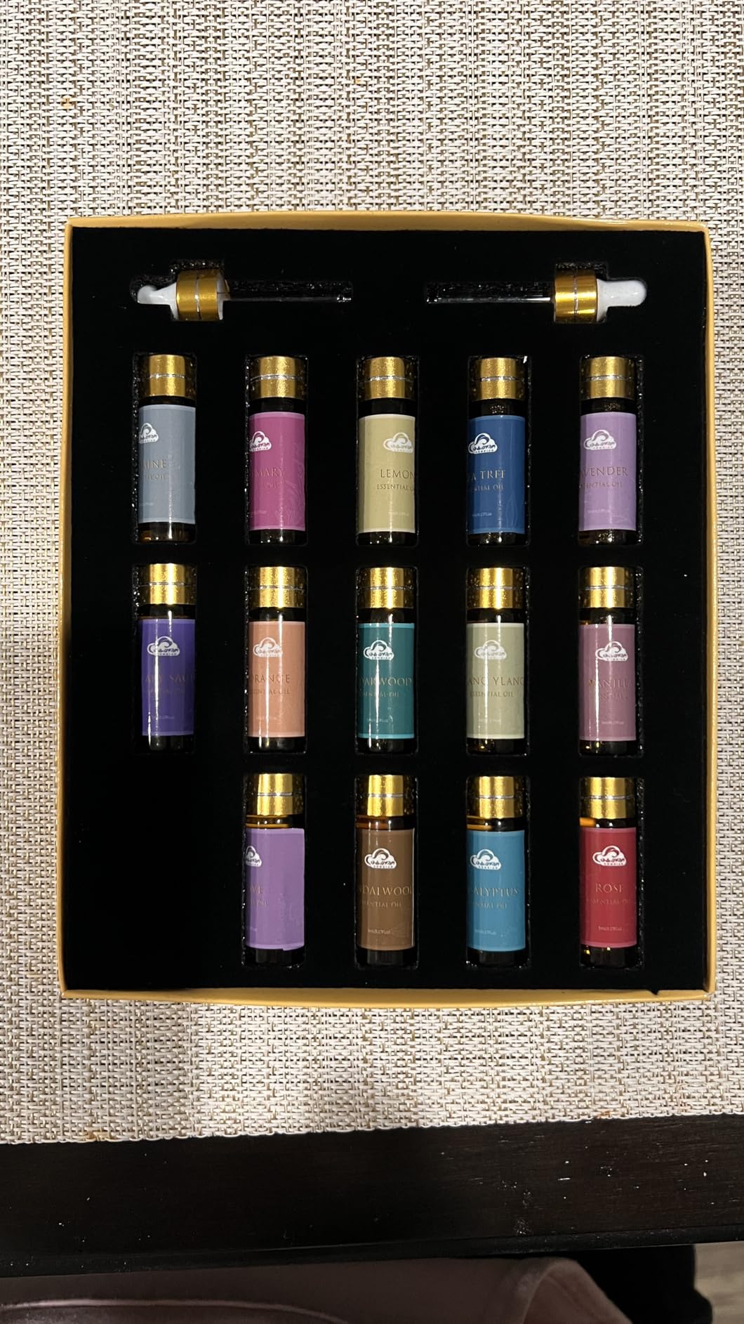 Fragrance Essential Oils Set - 14pcs, Aromatherapy Oils for Skin, Diffusers, Home Care, Humidifier Laundry, Candle Making - Tea Tree, Sandalwood, Lavender, Vanilla, Eucalyptus and More (5mL) customer photo 1