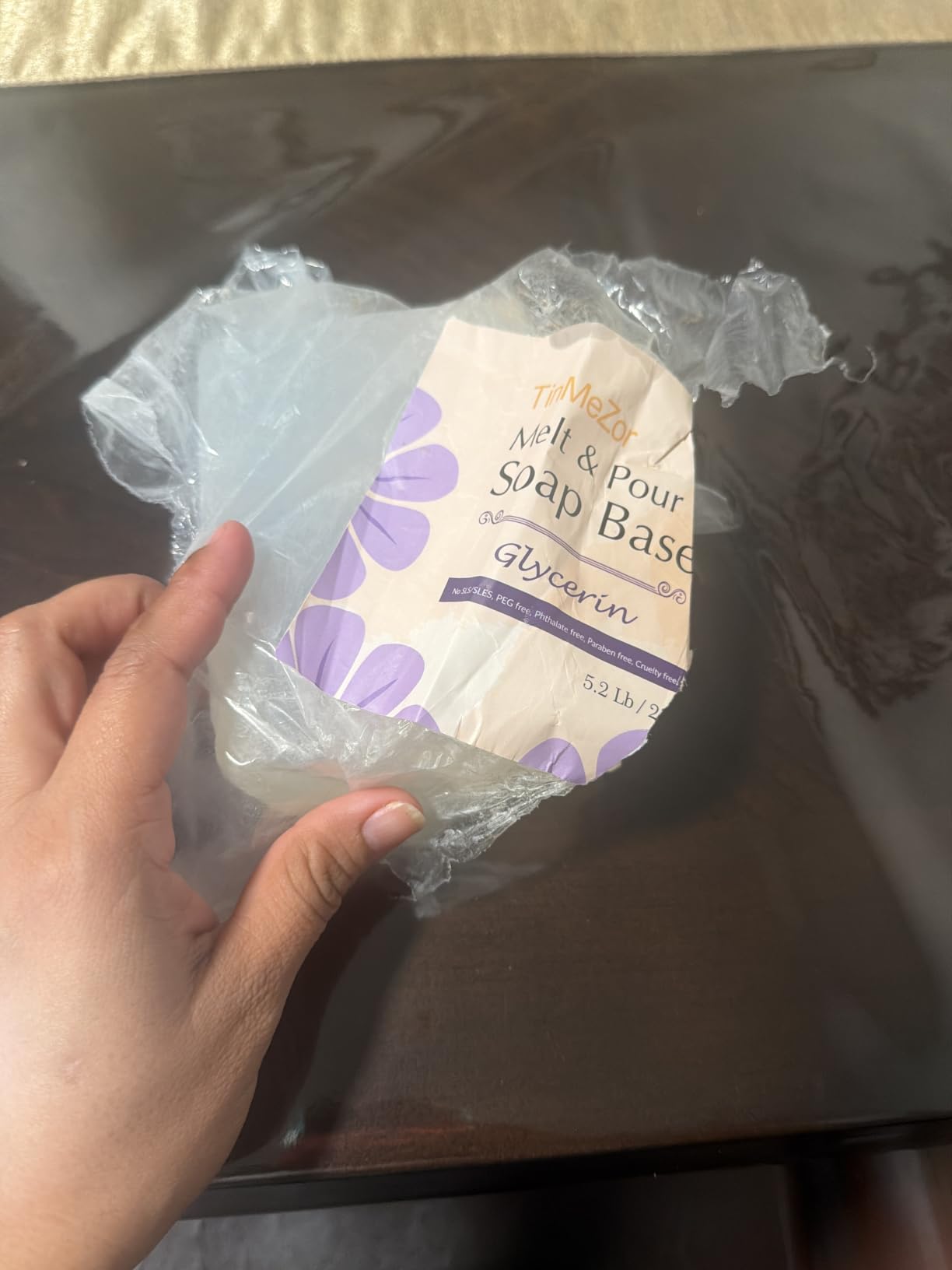 Clear Soap Base, Melt and Pour Glycerin Soap Base for Soap Making 5.2 LB customer photo 1