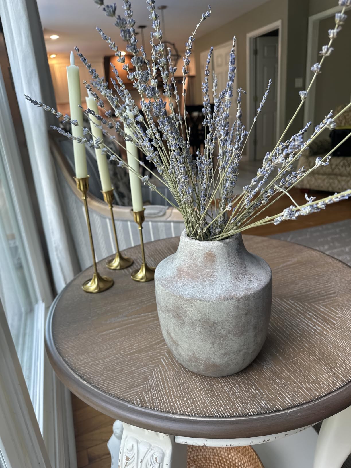 Mitt&Ditt Ceramic Flower Vase with Handles, 11 inch Tall Vase for Centerpieces, Large Decorative Terracotta Vases, Farmhouse Rustic Vases for Home Decor, Living Room, Table, Neutral customer photo 1