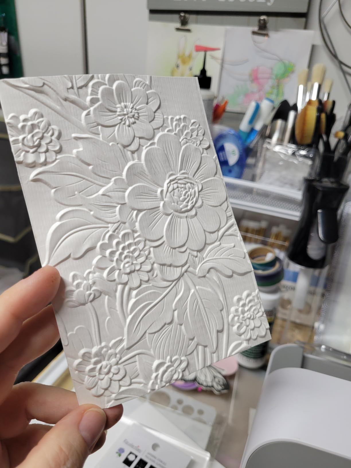 3D Embossing Folder for Card Making - Embossing Flower Blossom Floral Plastic Embossing Folder Template for DIY Scrapbooking Paper Crafting Handmade Crafts customer photo 1