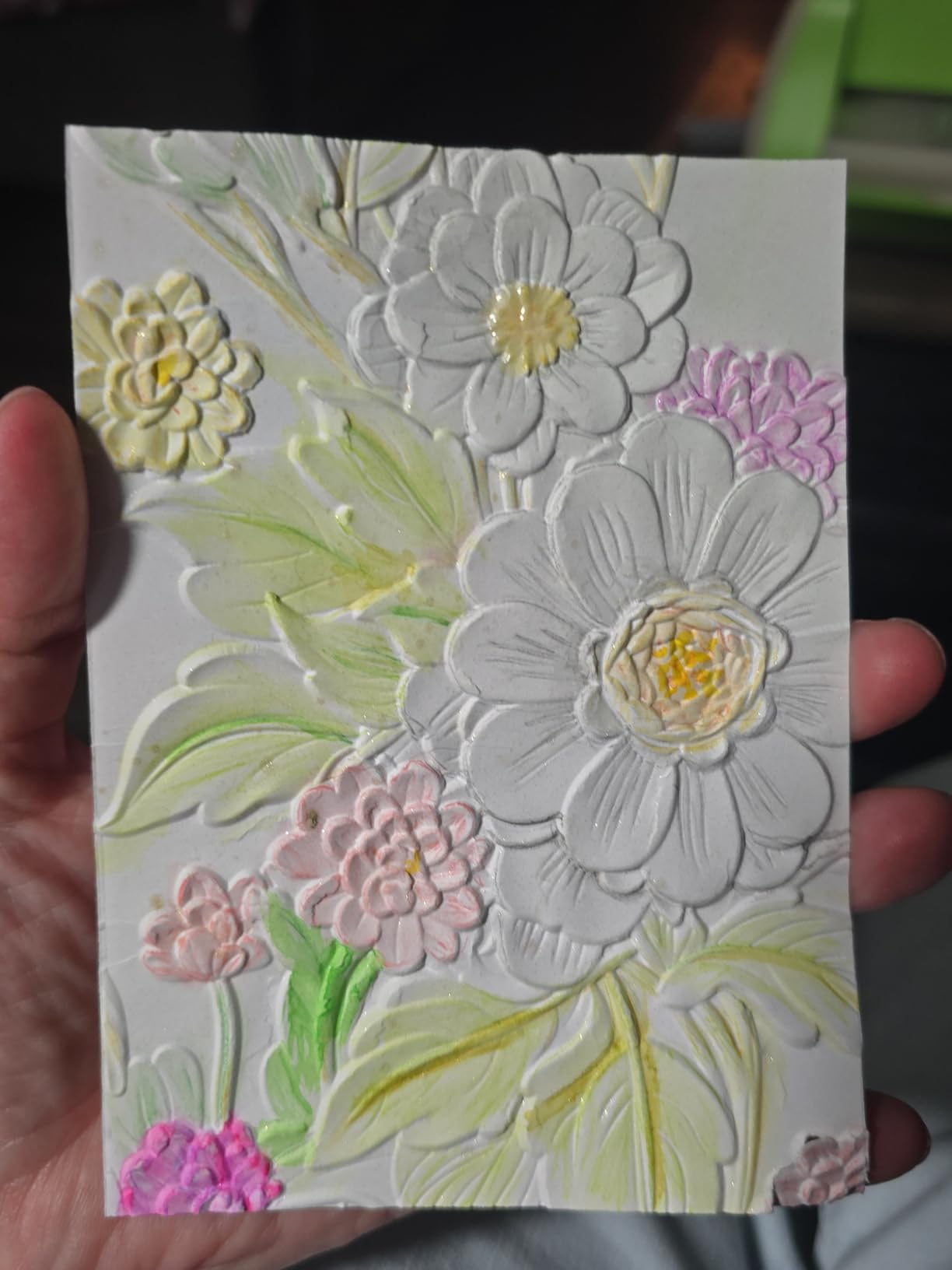 3D Embossing Folder for Card Making - Embossing Flower Blossom Floral Plastic Embossing Folder Template for DIY Scrapbooking Paper Crafting Handmade Crafts customer photo 2