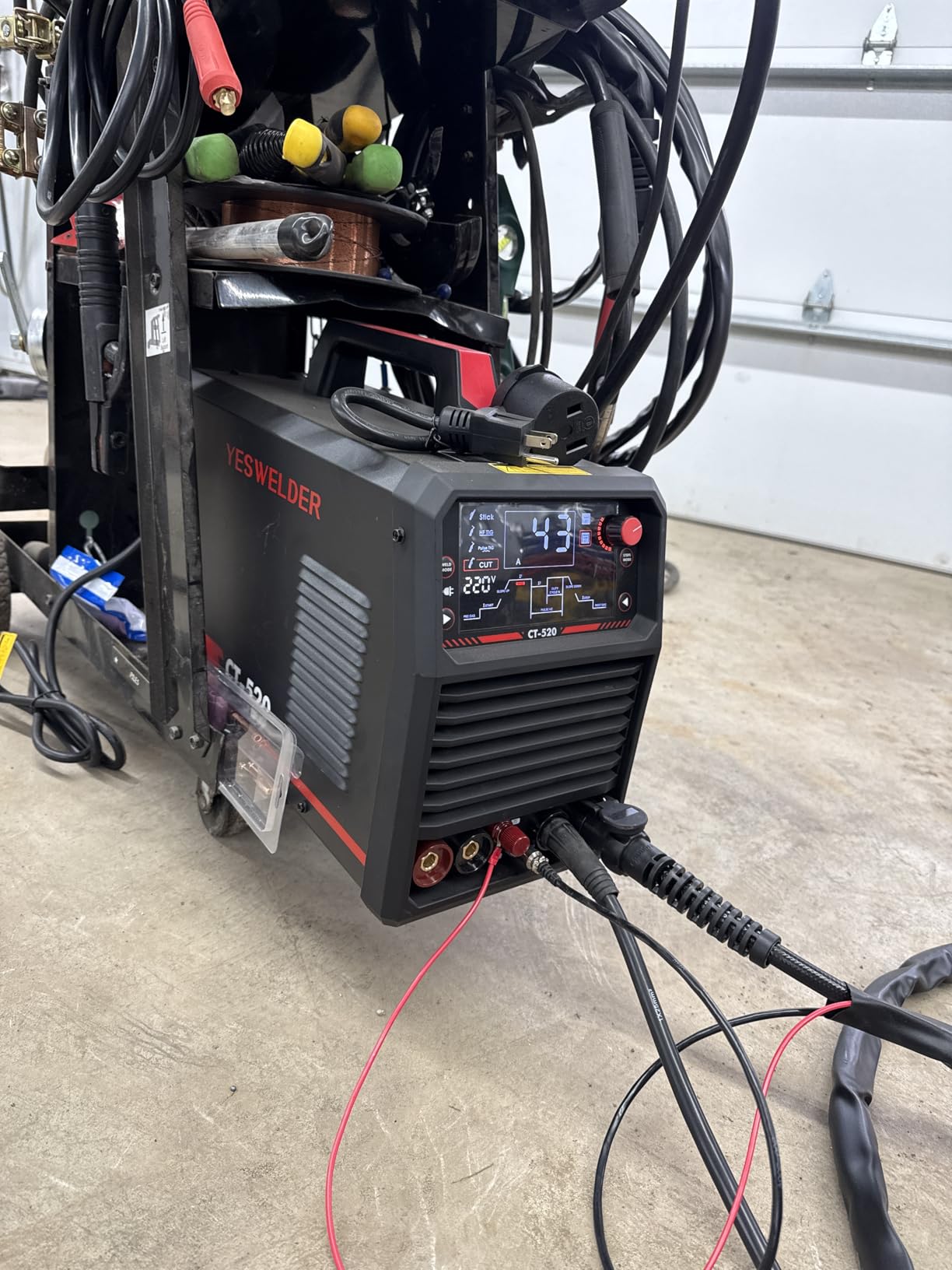 YESWELDER 5-in-1 TIG Welder & Plasma Cutter, 110/220V CT-520 | CUT/HF TIG/Pulse TIG/Spot Welding/Stick coverage in one setup customer photo 2