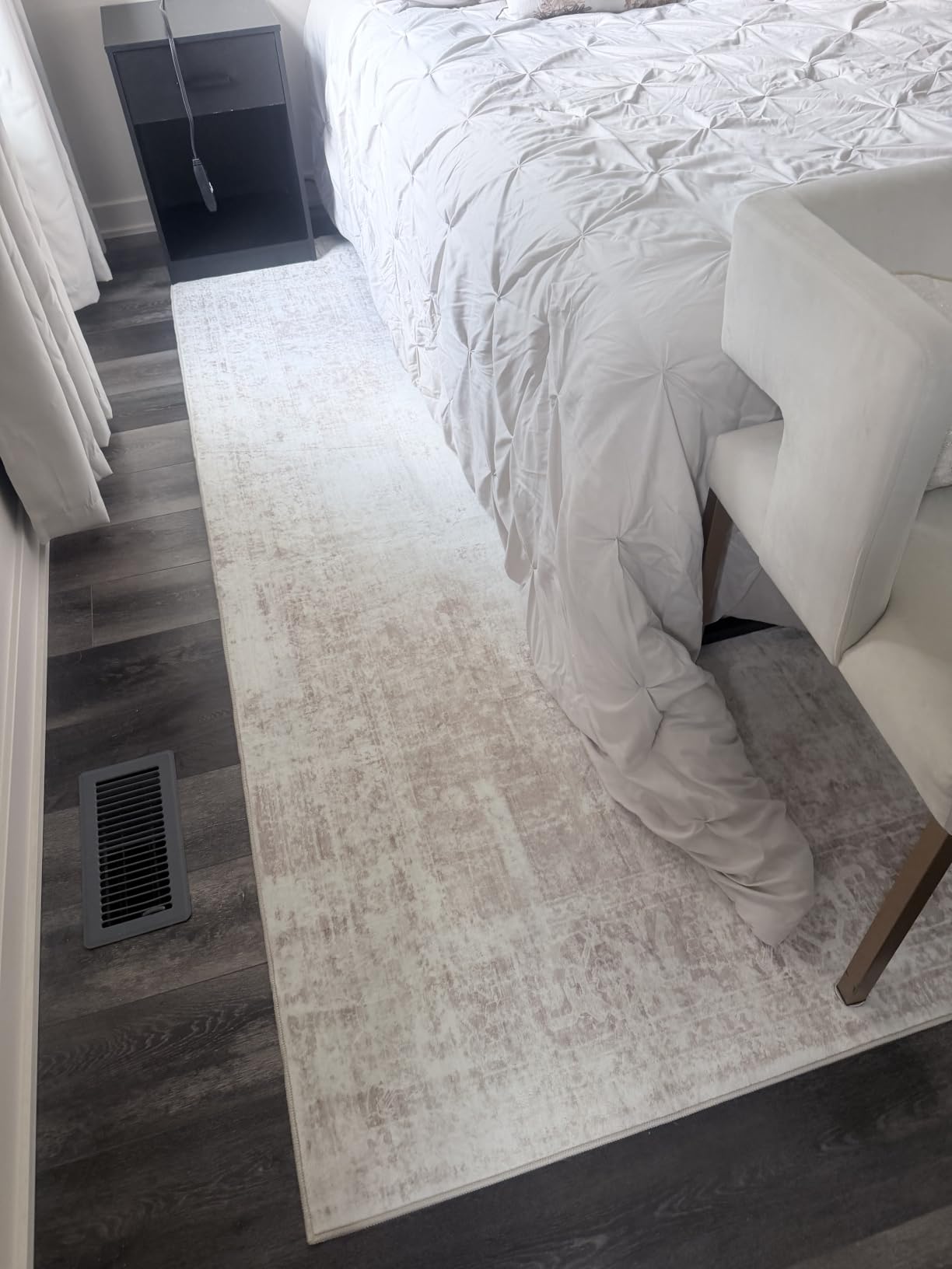 Area Rug 8x10 Washable Rug, Vintage Boho Medallion Rugs Non-Slip Soft Low Pile Large Distressed Rug Indoor Retro Carpet for Living Room Bedroom Dining Room Office Children's Room(Beige, 8'x10') customer photo 1