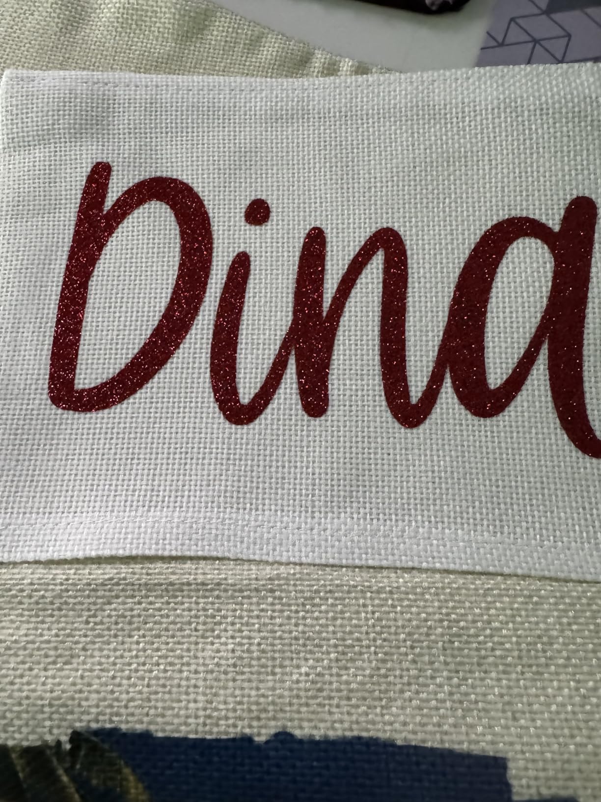 Cricut Value Glitter Iron On, Gold (10in x 8ft roll) | HTV Heat Transfer Vinyl customer photo 2