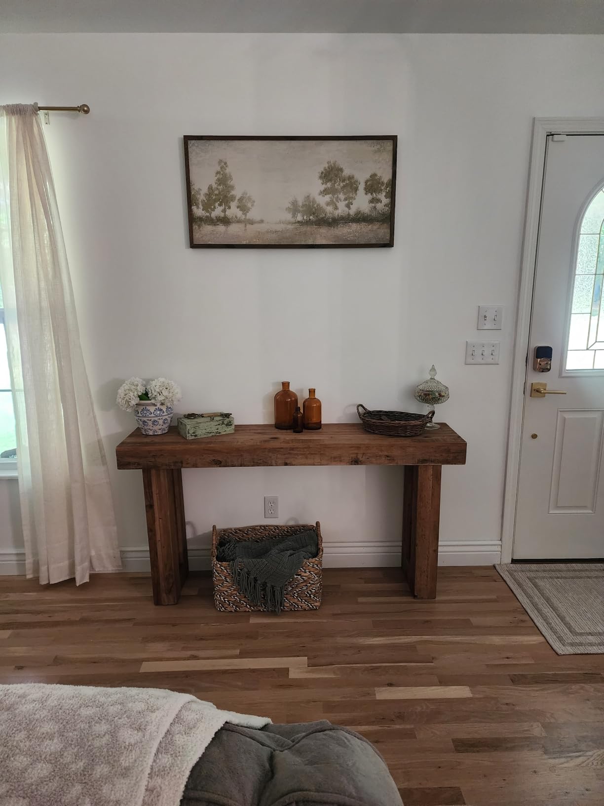HOKYHOKY Reclaimed Solid Wood Console Table, 59