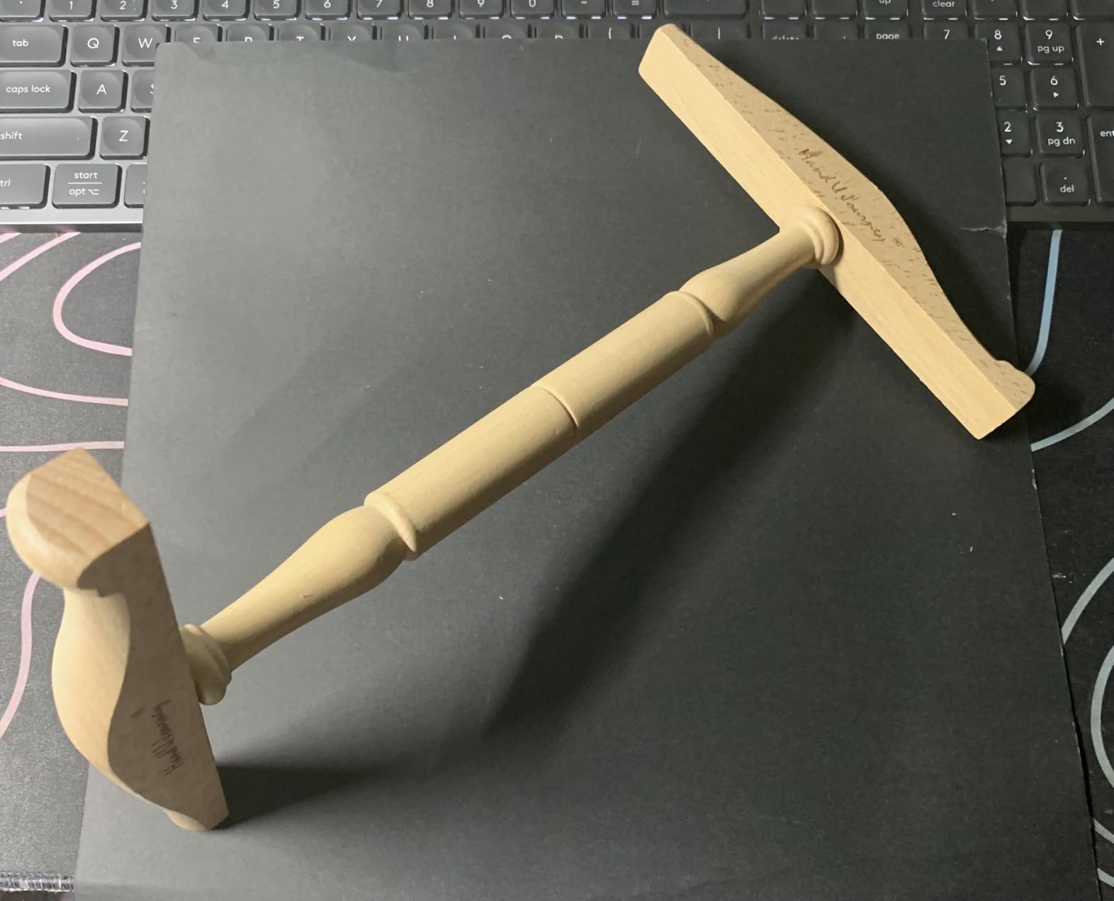 HAND U JOURNEY Medium-Sized Beechwood Niddy Noddy, 48 Inches (120cm) Skein Yarn Winder, Handcrafted Yarn Swift for Skein Making & Wool Winding customer photo 1