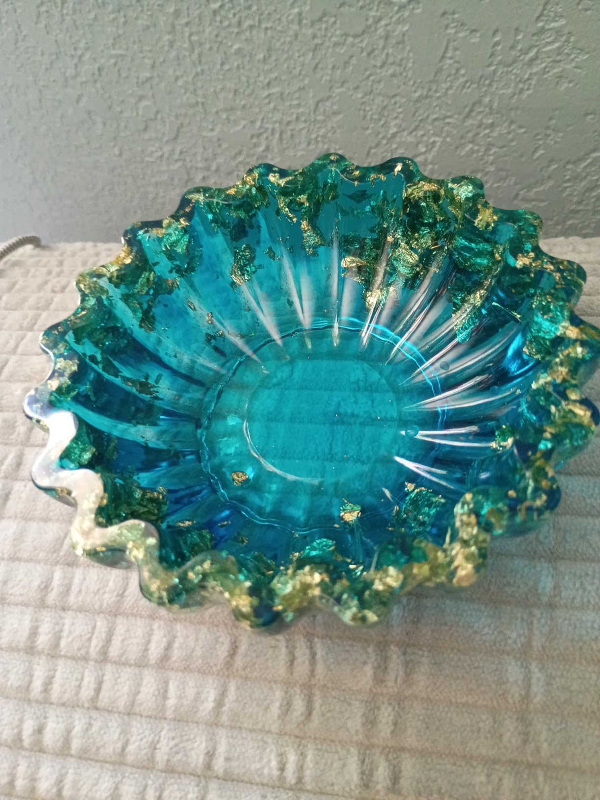 Resin Molds for Bowl, Silicone Flower Tray Mold | 5.24 x 1.65 in Epoxy Resin Molds for jewelry, trinkets and candles; flexible silicone releases cleanly and can be reused customer photo 2