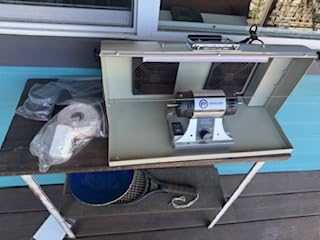 Jewelry Polisher - Adjustable Variable Speed Bench Buffer Polishing & Buffing Machine with Dust Collector Hood, Working Light & Filter for Jewelry, Silver and Metal Polishing customer photo 3
