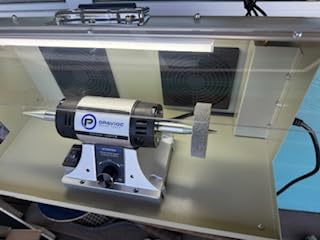 Jewelry Polisher - Adjustable Variable Speed Bench Buffer Polishing & Buffing Machine with Dust Collector Hood, Working Light & Filter for Jewelry, Silver and Metal Polishing customer photo 4