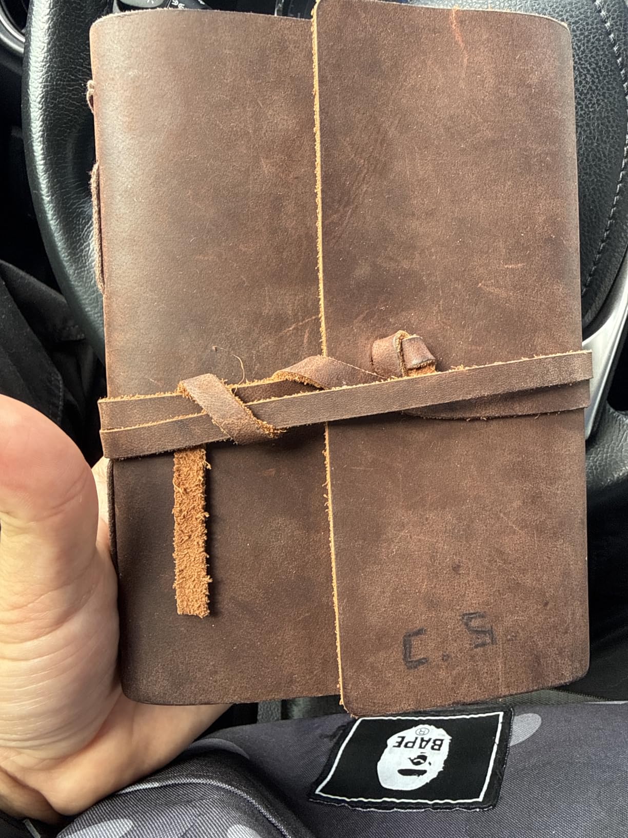 CooLeathor Red Notebook Journal - Nice Genuine Leather Journaling for writers A5 Size Diary 6.2x8.5 Inch, Notepad For Women, Man, Vintage, Gifts, Work, Traveler, Personal, Wine Red customer photo 1