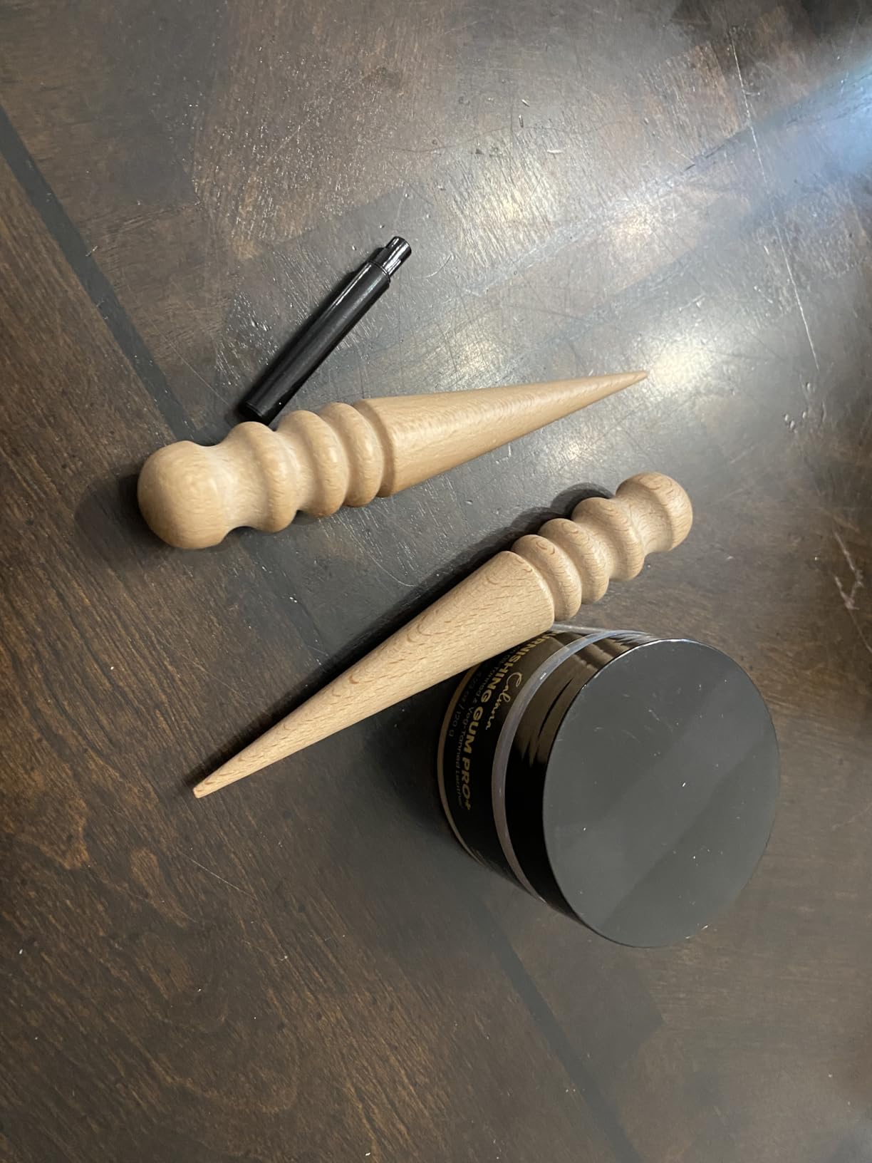 Calvana Pro Burnishing Gum 4.23 oz with Ebony Edge Burnisher and Applicator Brush customer photo 1