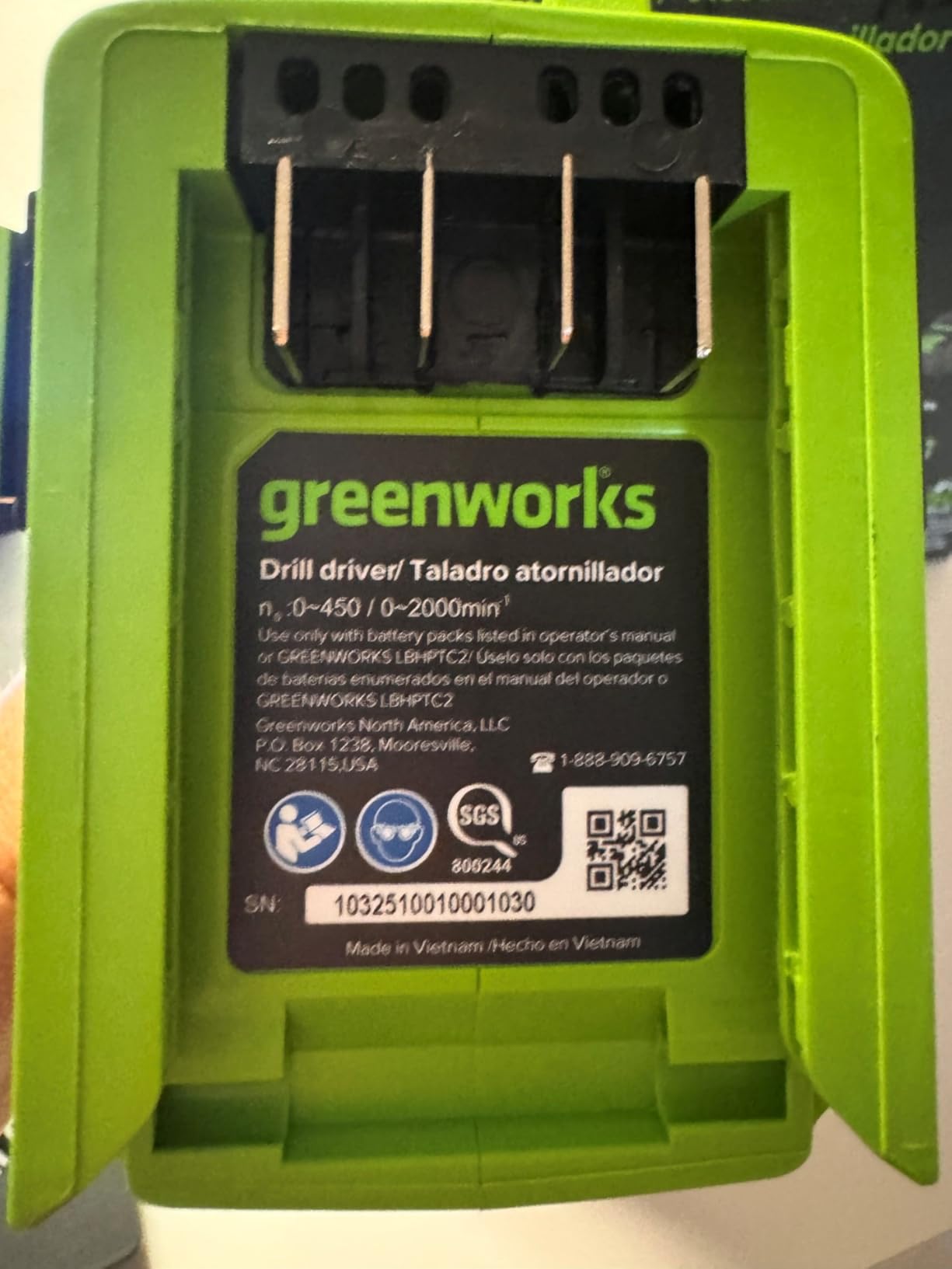 Greenworks 24V Cordless Brushless 400 in-lbs Drill/Driver + 1950 in-lbs Impact Driver Combo, High Torque, Lightweight, (2) 2.0Ah USB-C Batteries and 65W USB-C Fast Charger customer photo 2