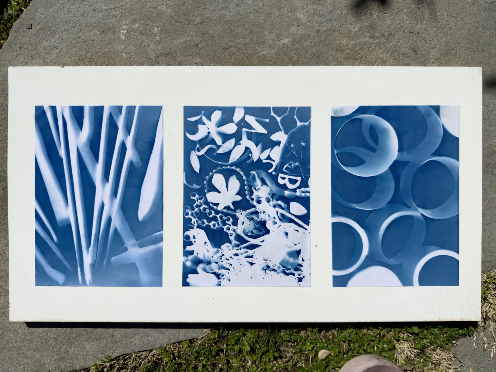 Sun Print Paper Kit Cyanotype Paper, 60 Sheets Cyanotype Papers with 1 Sheet Acrylic Panel, High Sensitive Nature Solar Activated Printing Art Supplies for Arts Crafts DIY Project customer photo 2