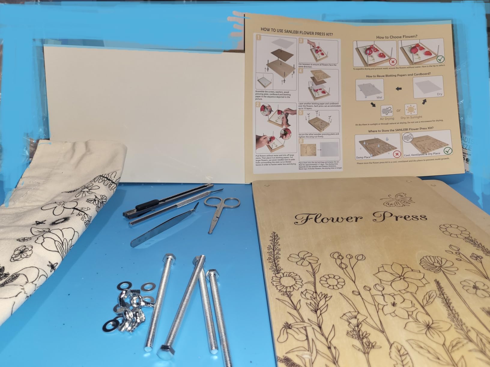 Large Flower Press Kit - 11.8