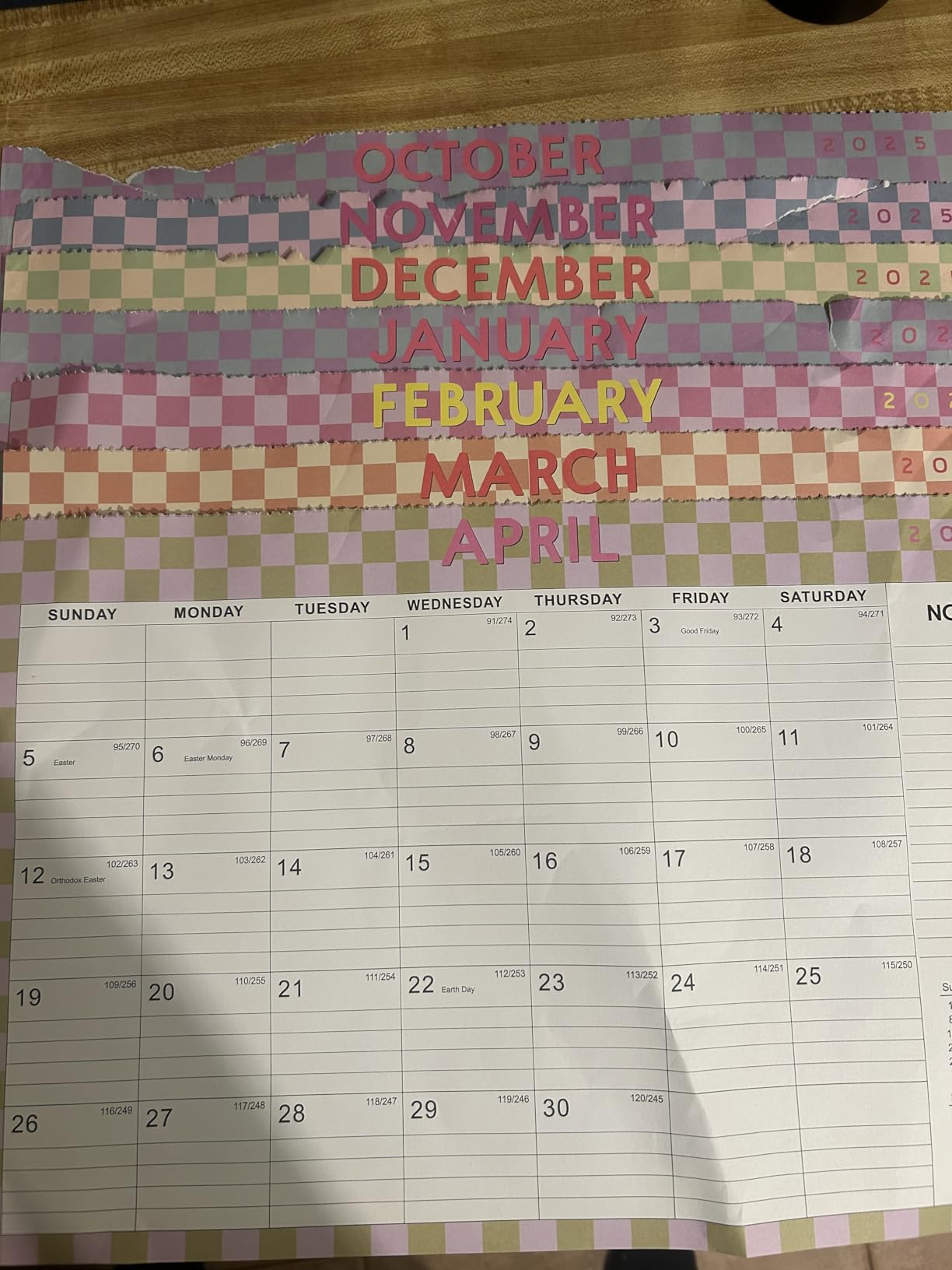 Desk Calendar 2026-2027, 21-Month Calendar Runs Until June 2027, Large 17