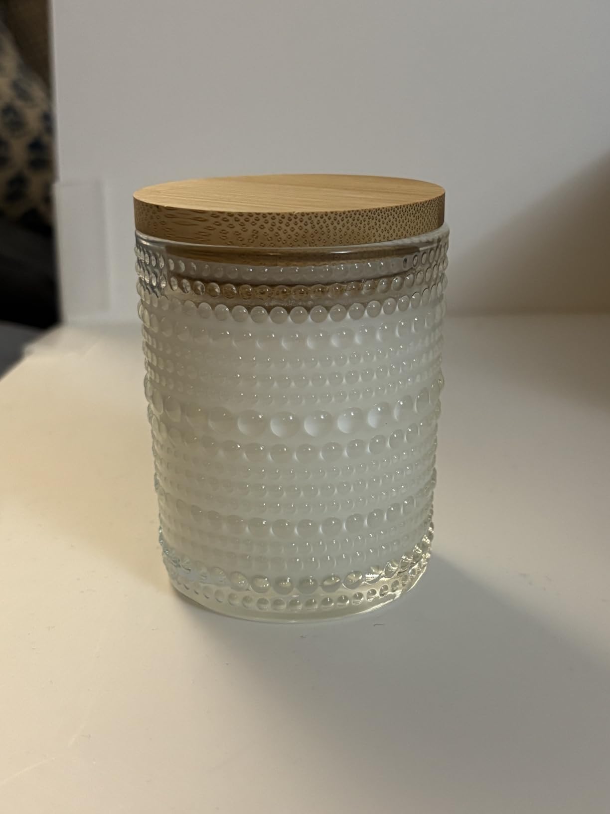 CONNOO 16 Pack 7oz Clear Ribbed Glass Candle Jars with Airtight Bamboo Lids customer photo 2