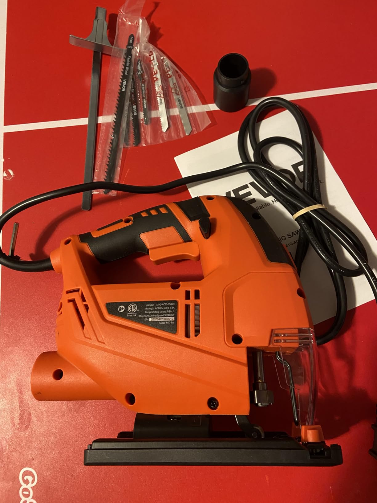 VEVOR 6.5 Amp Corded Jig Saw, 7/8