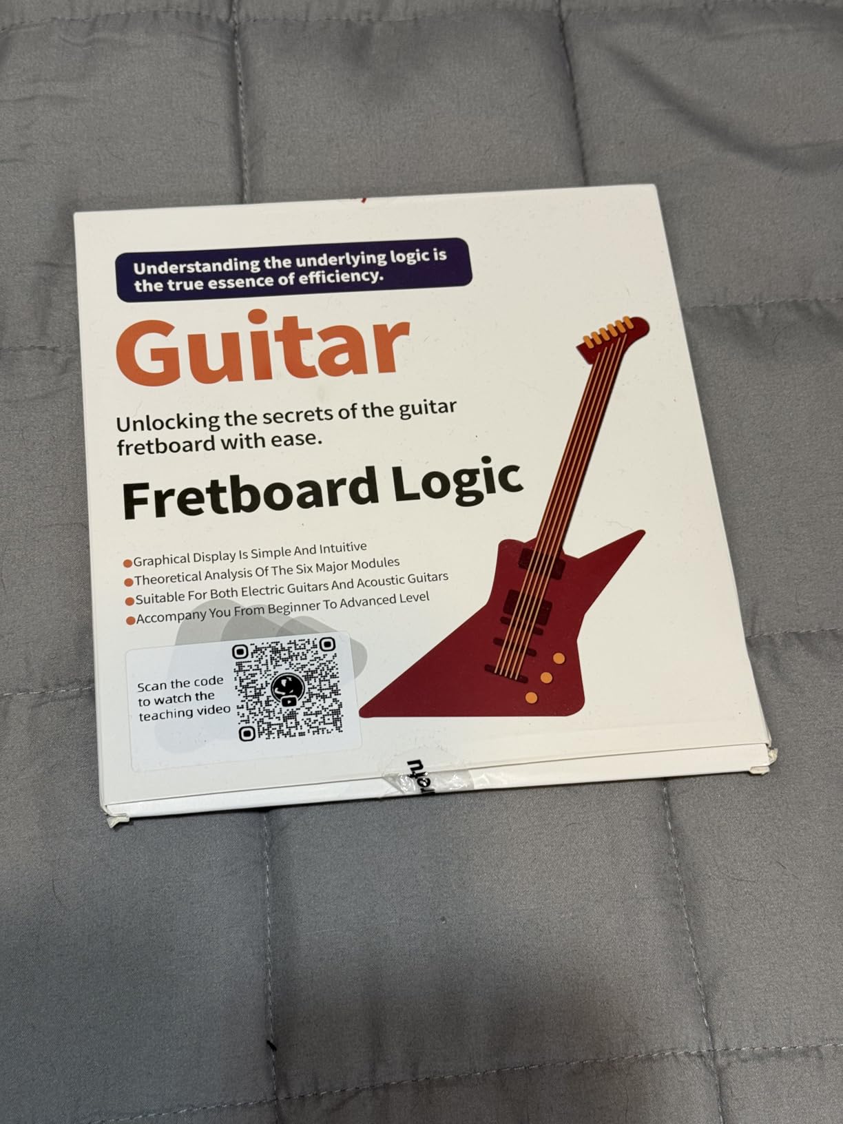 Guitar Chords Chart Pack for Guitar, Guitar Fretboard Logic - Guitar Chords, Chord Formula, Scales, Keys, Triads, Arpeggios. Music Learning Tool, Guitar Theory Cheat Sheet, 8 x 8inch 7 Cards customer photo 2