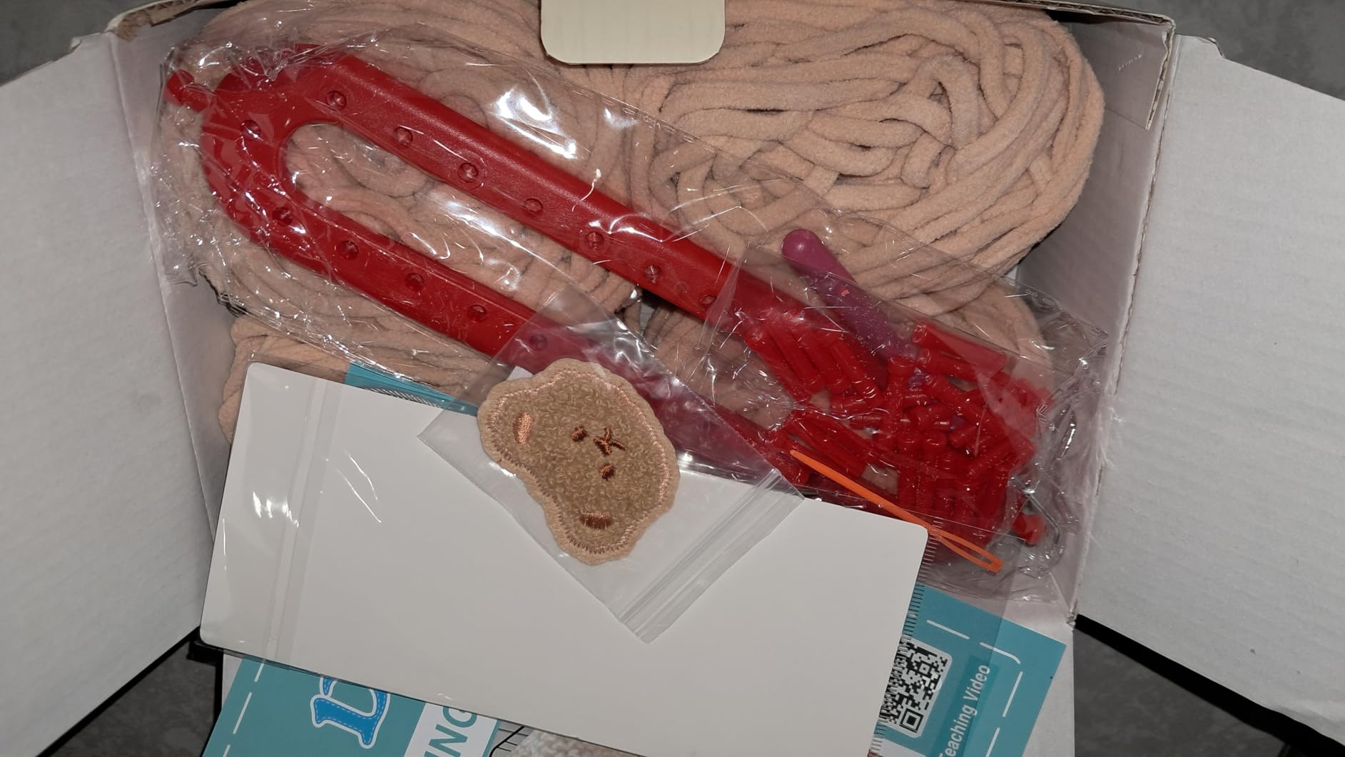 Yarniss Knitting Loom Kits,Knitting Scarf Kits with Gray Yarn customer photo 1