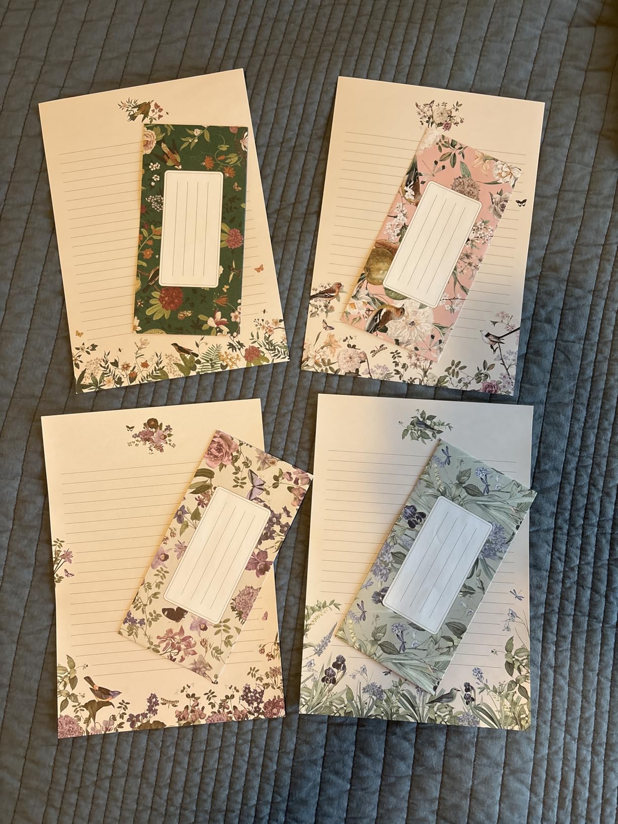 Beautiful Stationery Set with Envelopes - Premium-Quality, No-Bleed Lined Letter Writing Paper with Elegant Floral Designs customer photo 1