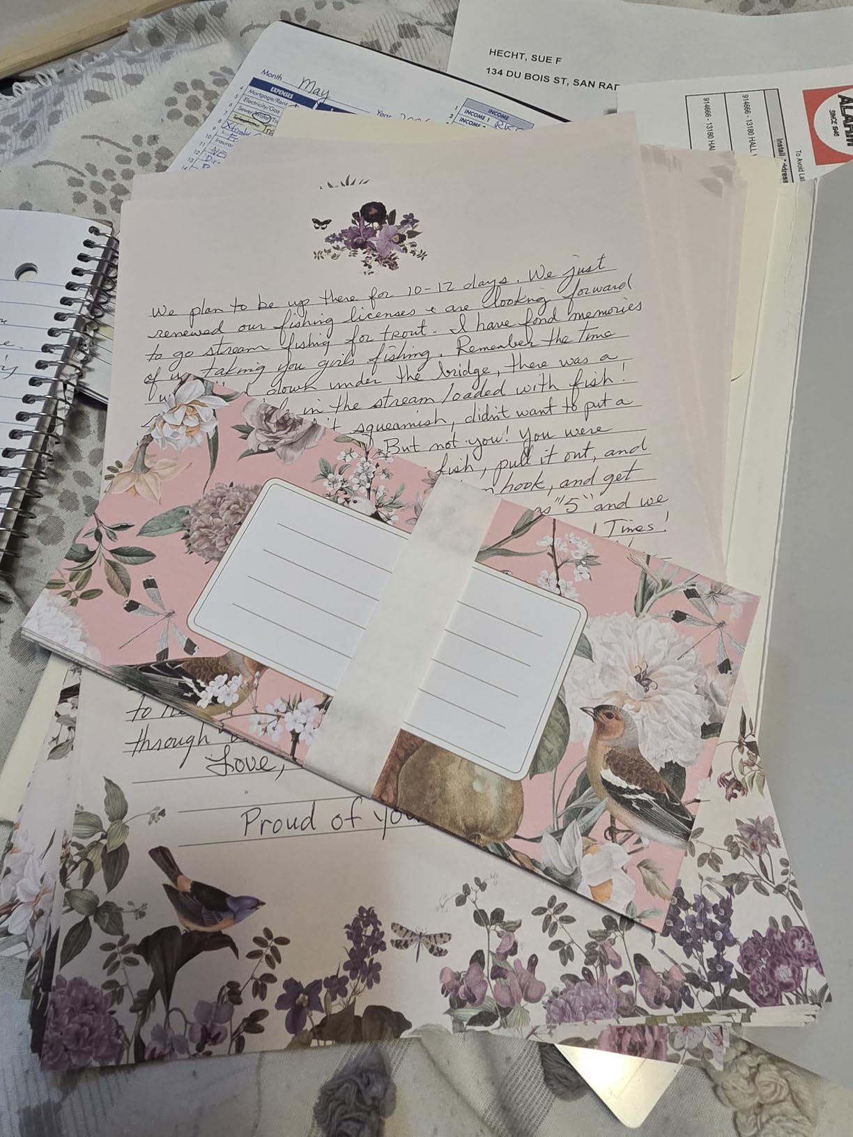 Beautiful Stationery Set with Envelopes - Premium-Quality, No-Bleed Lined Letter Writing Paper with Elegant Floral Designs customer photo 2