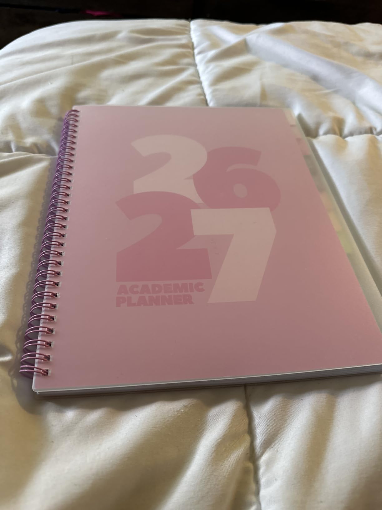 Rileys Academic Planner 2026-2027, Daily, Weekly & Monthly Planner, July 2026 - June 2027, Student Notes Pages, Twin-Wire Binding, Weekly Agenda for School & Work (8.5 x 11-Inches, Chunky, Pink) customer photo 1