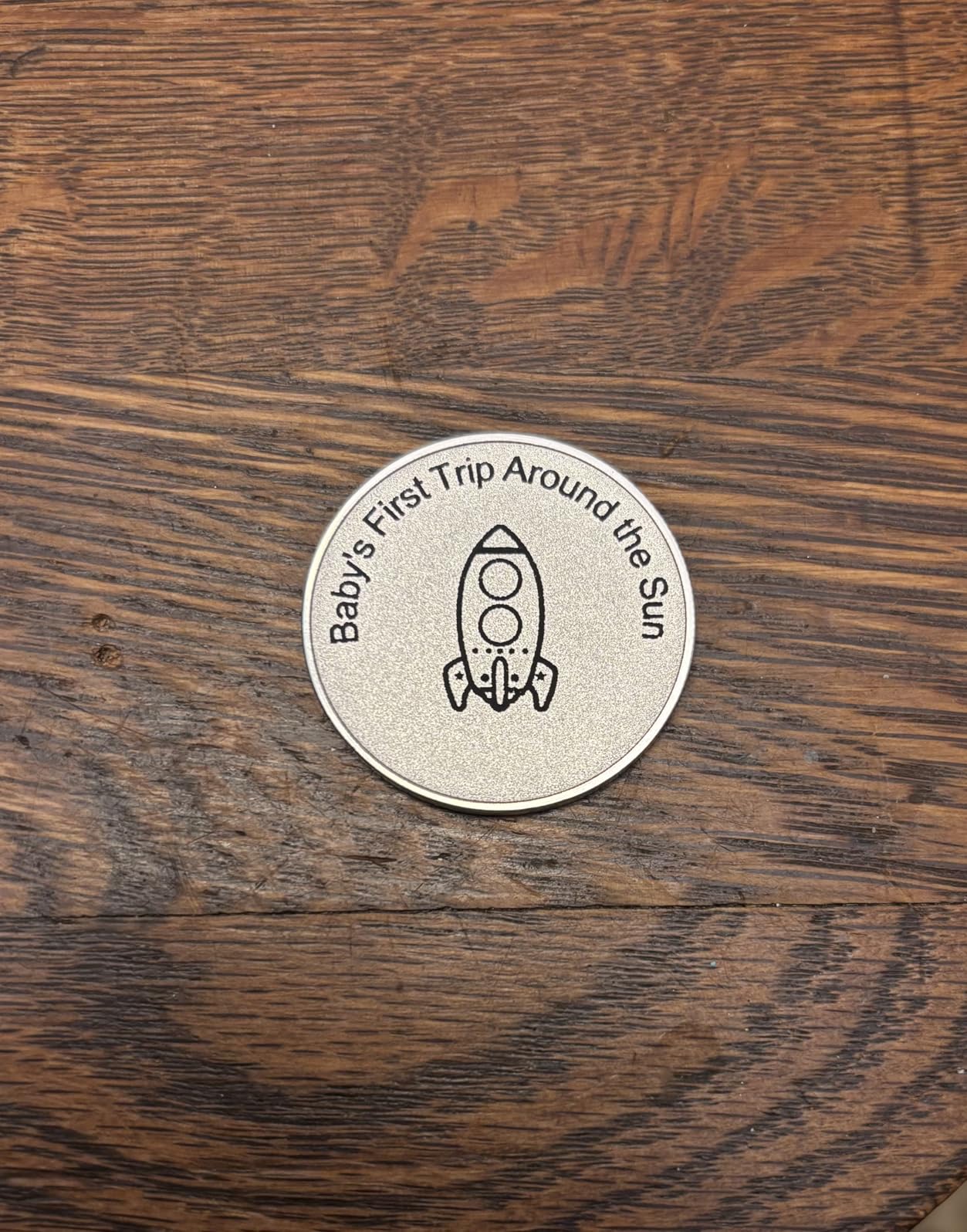 ALRALLI 24PCS Alloy Challenge Coin Blanks, 40mm x 2mm (Silver-Plated) | Suitable for laser engraving; threaded edge; acrylic protection boxes; DIY crafts and commemorative collection customer photo 1
