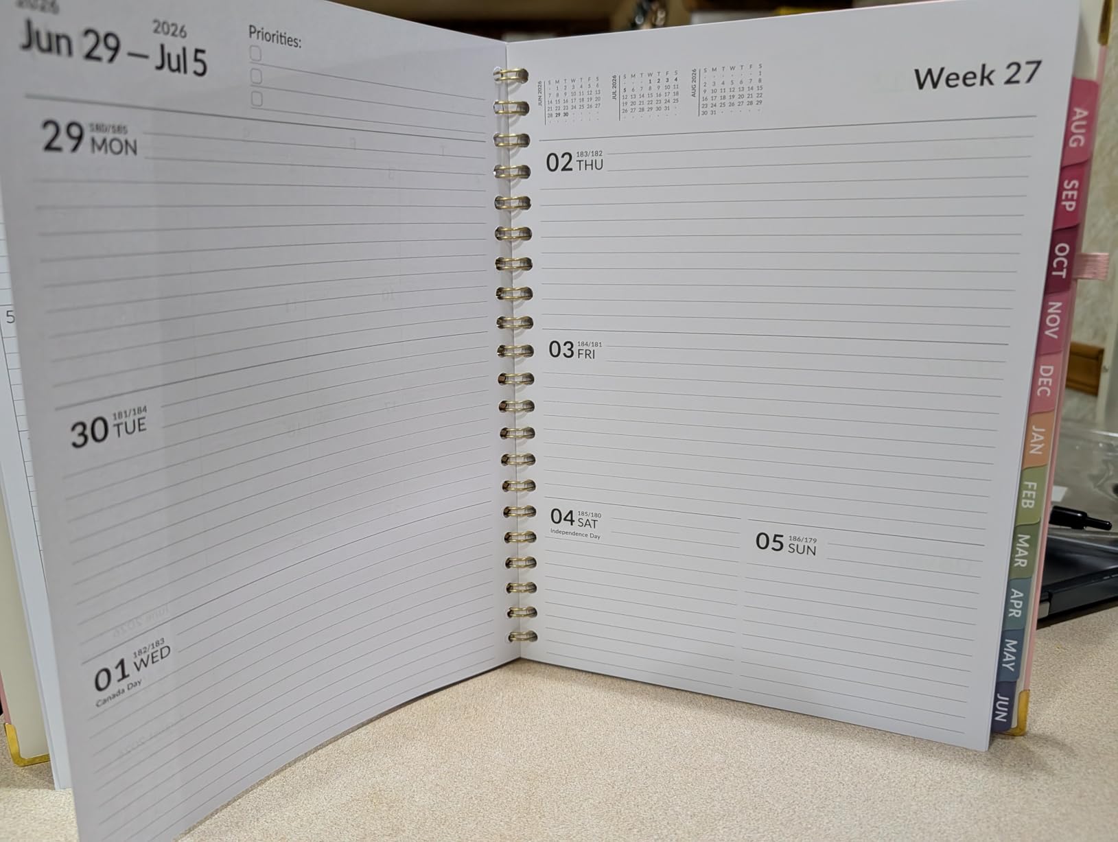 Forvencer Academic Planner 2026-2027, Hardcover Calendar Planner Weekly & Monthly, July 2026 - June 2027, 8.5