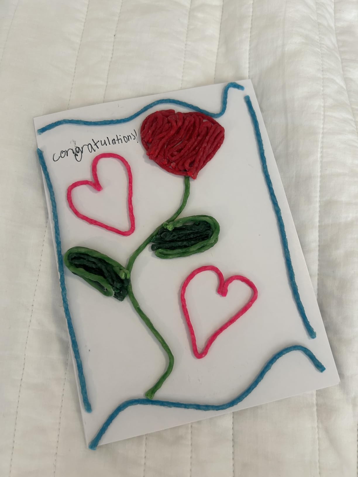 Wikki Stix Create-A-Card Kit, Kids Greeting Card Craft Kit with 108 16 Cards, Make Handmade Birthday, Holiday, Thank You, Valentine, Mother's Day & Father's Day Cards, Mess-Free Craft. customer photo 2