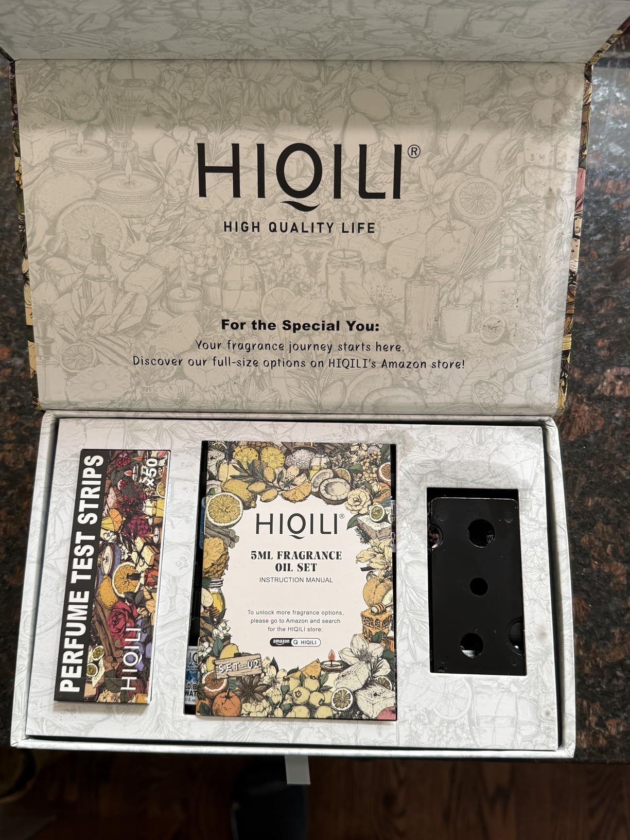 HIQILI Discovery Fragrance Oil Gift Set for Diffuser, Candle & DIY Perfume | Ideal for Candle & Perfume Making, Long-Lasting Scent from 8 Curated Notes, Non-Toxic, Beautiful Packaging customer photo 1