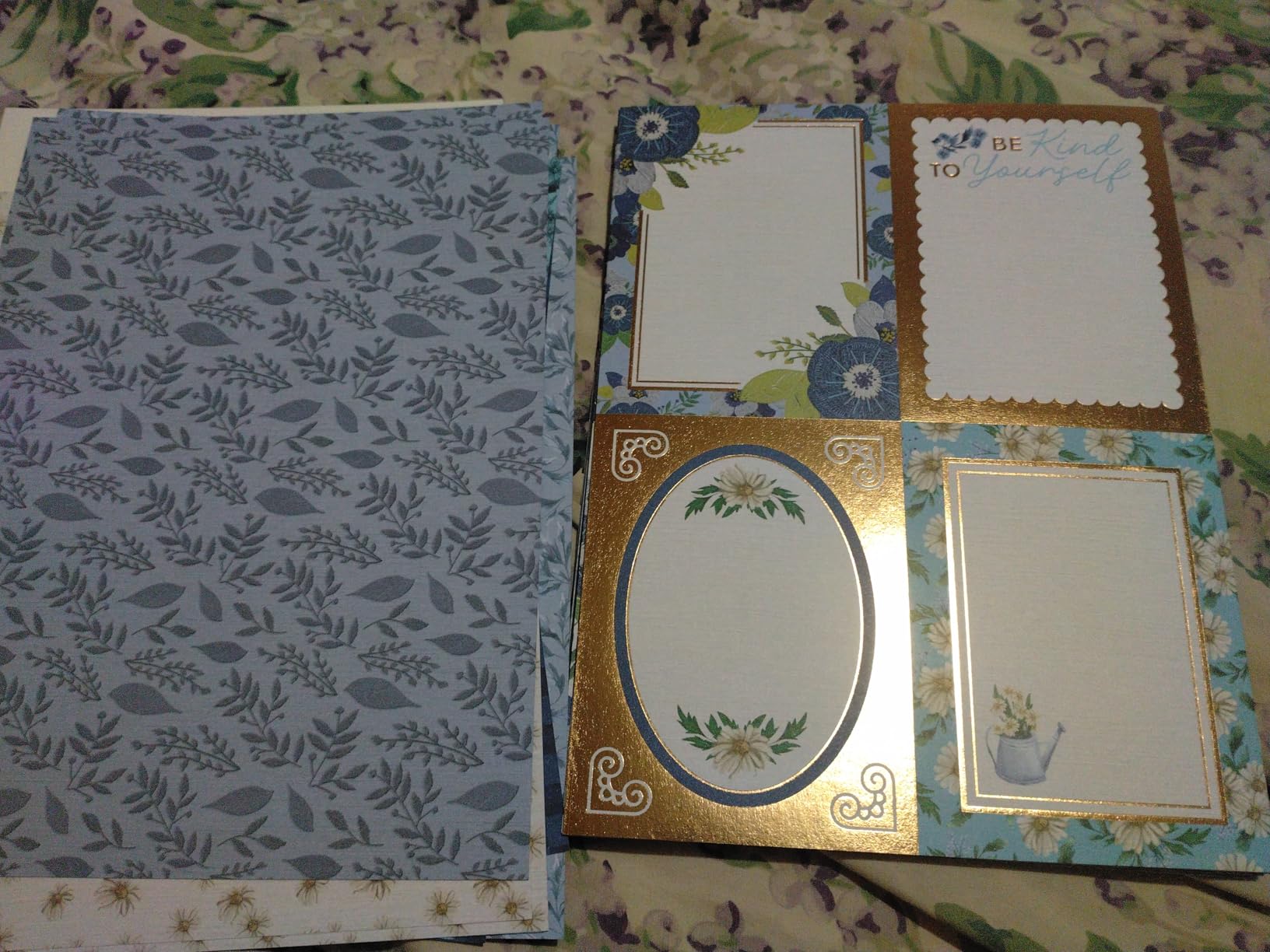 Scrapbook Paper Pad, 36 Sheets Double-Sided Design Paper with Foil Accents, 200GSM Decorative Cardstock for Card Making, Scrapbooking, Junk Journaling, 6